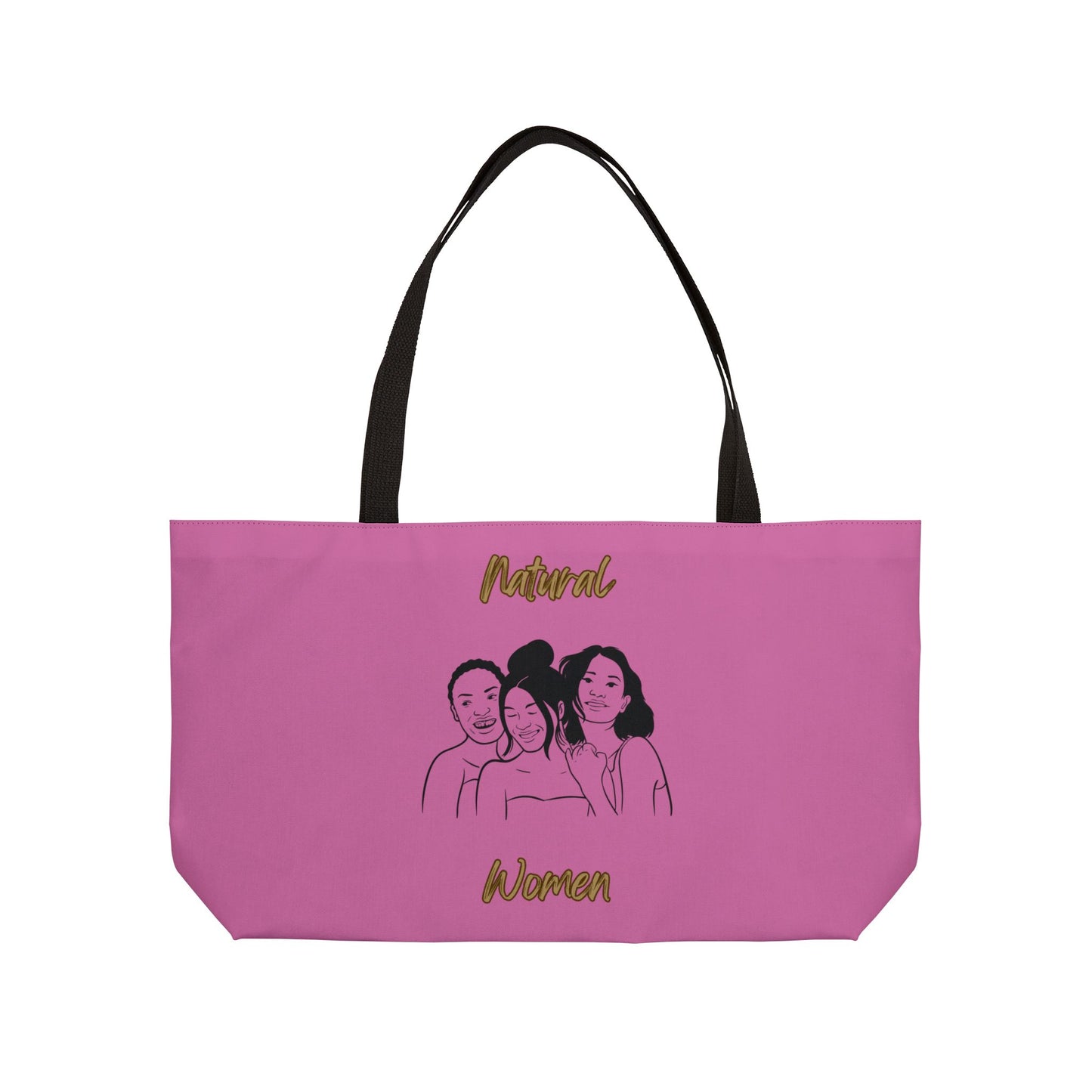 Natural Women Laughing Friends (BL) Weekender Tote Bag LIGHT PINK