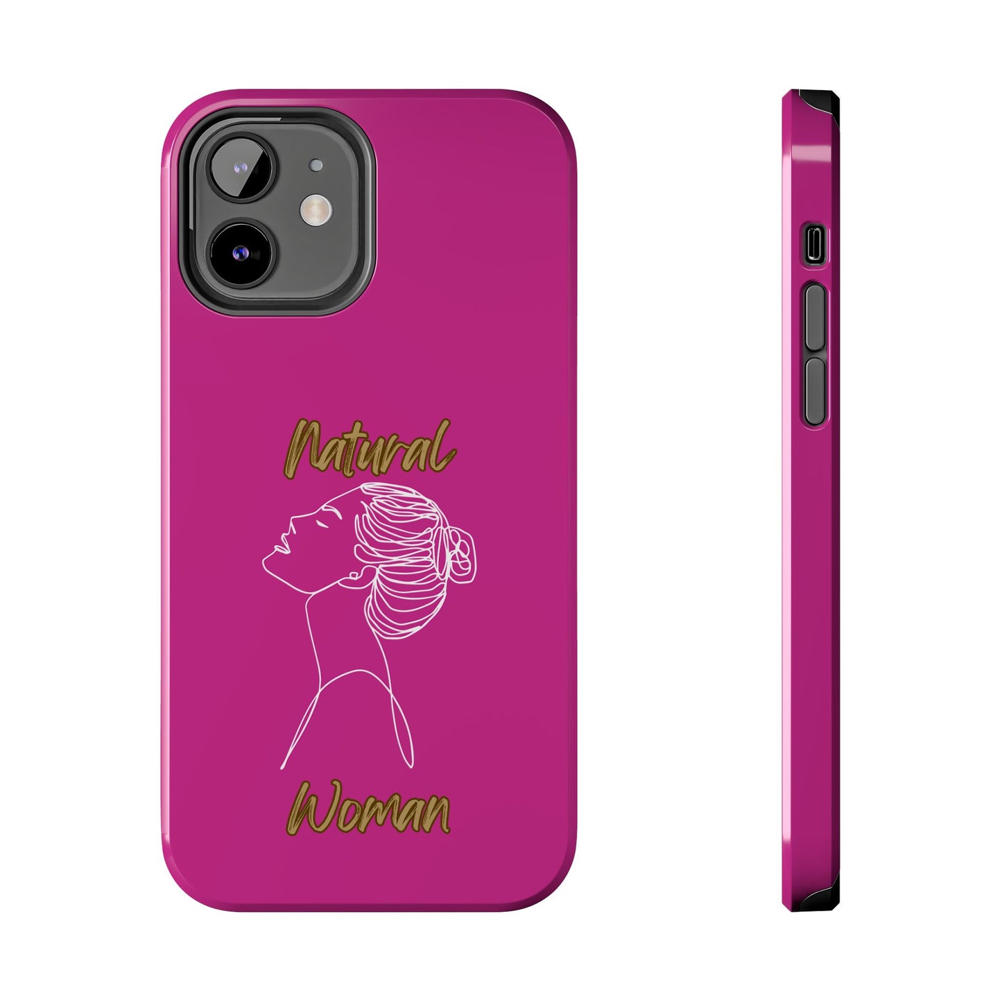 Natural Woman Wet Bun (WL) Tough Phone Cases PINK