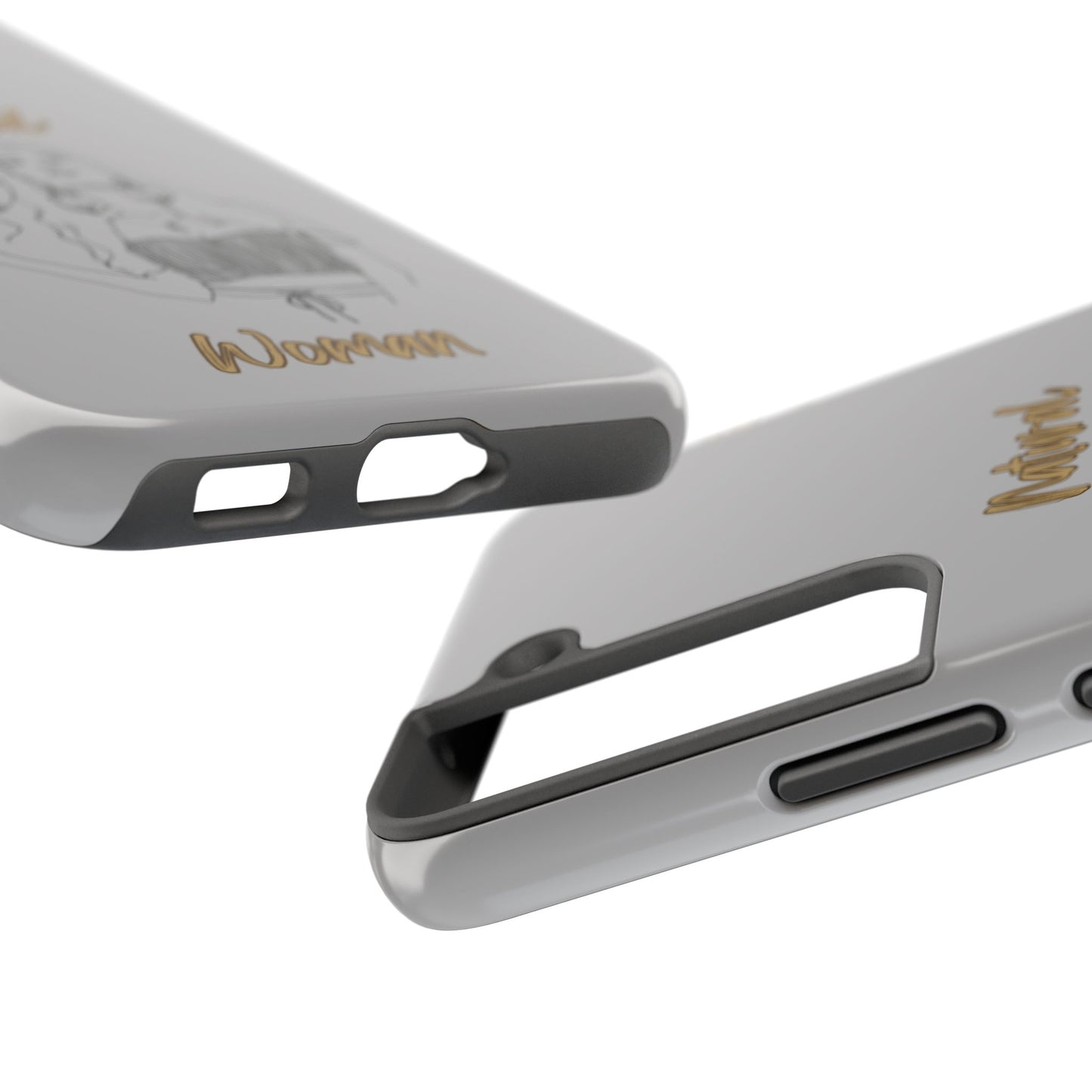 Natural Woman Thinking (BL)Tough Phone Cases LIGHT GREY