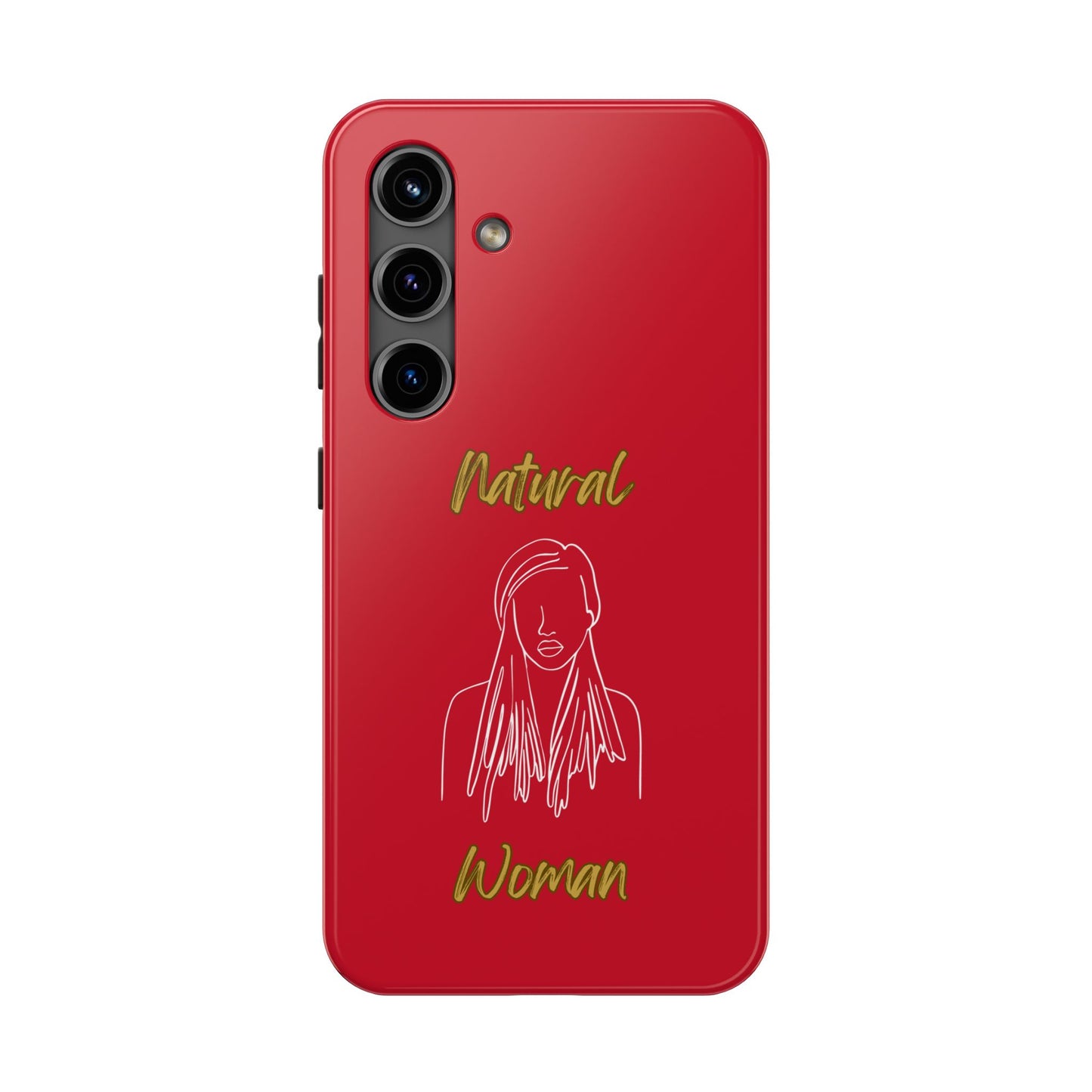 Natural Woman Content (WL)Tough Phone Cases DARK RED
