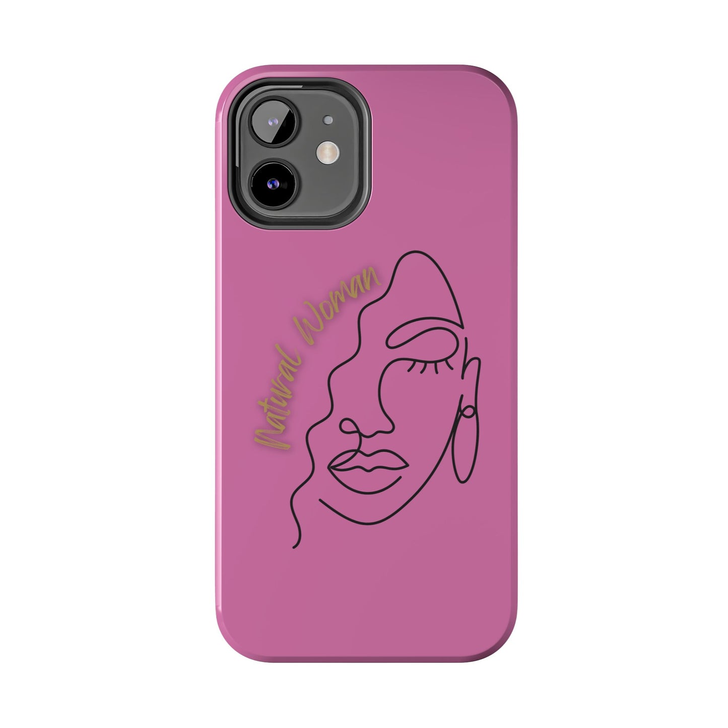 Natural Woman Half Face (BL)Tough Phone Case LIGHT PINK