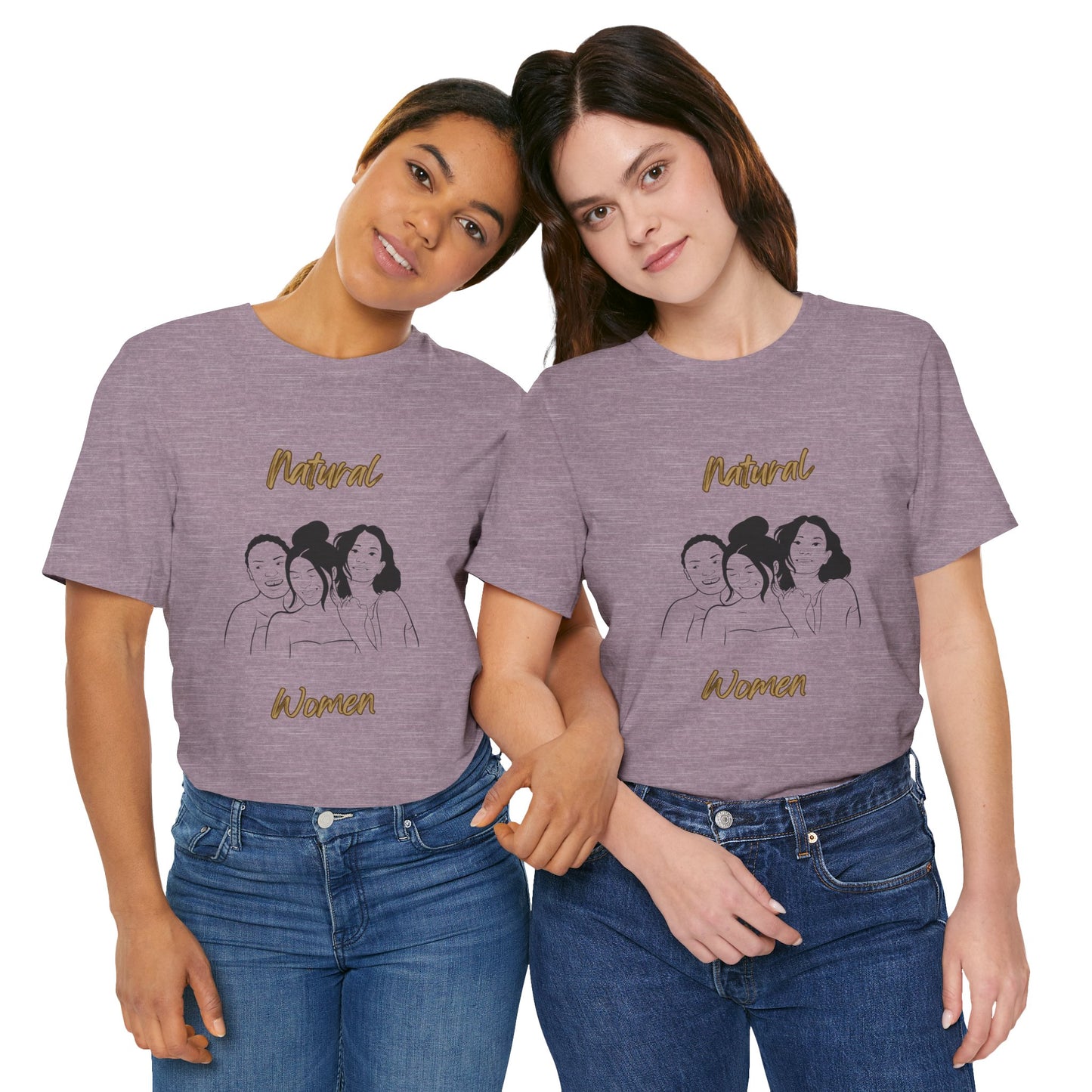 Natural Woman Laughing Friends (BL) Short Sleeve T-Shirt