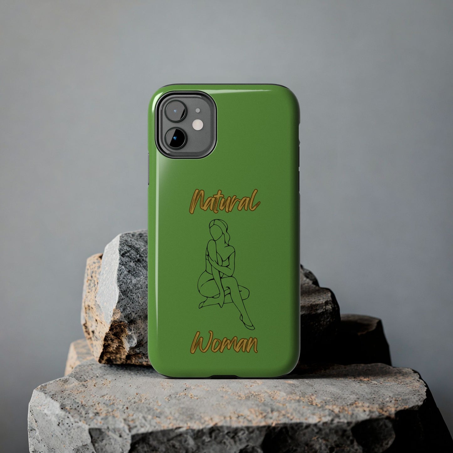 Natural Woman Shoulder Action (BL)Tough Phone Cases GREEN
