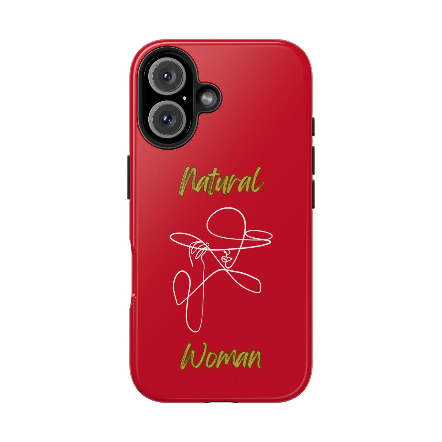 Natural Woman An Original (WL)Tough Phone Cases DARK RED