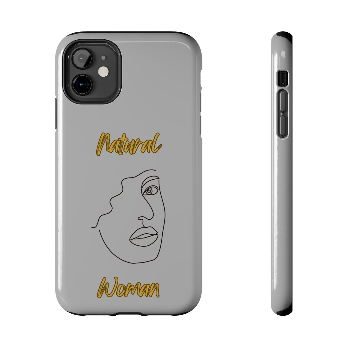 Natural Woman Peekaboo (BL)Tough Phone Cases LIGHT GREY