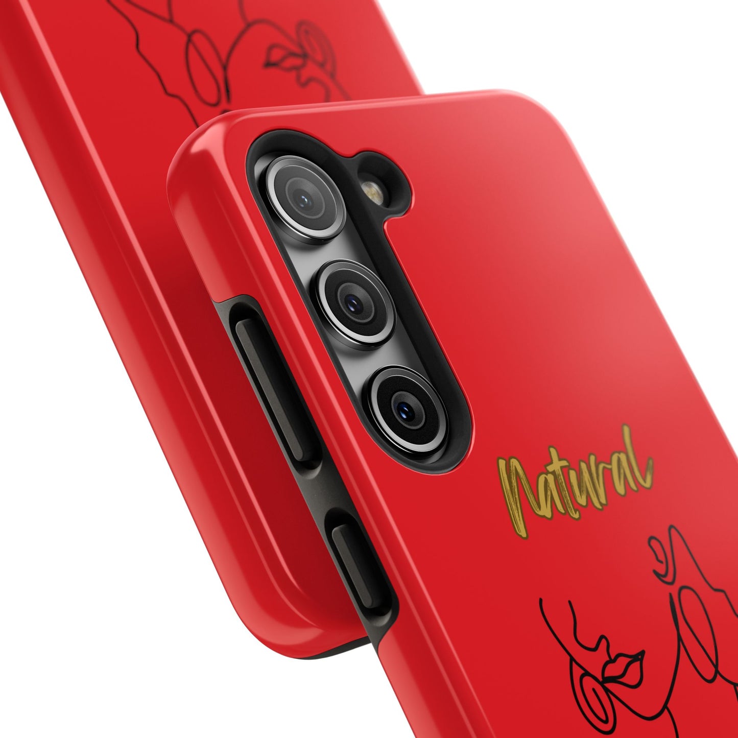 Natural Woman Lips (BL)Tough Phone Cases RED