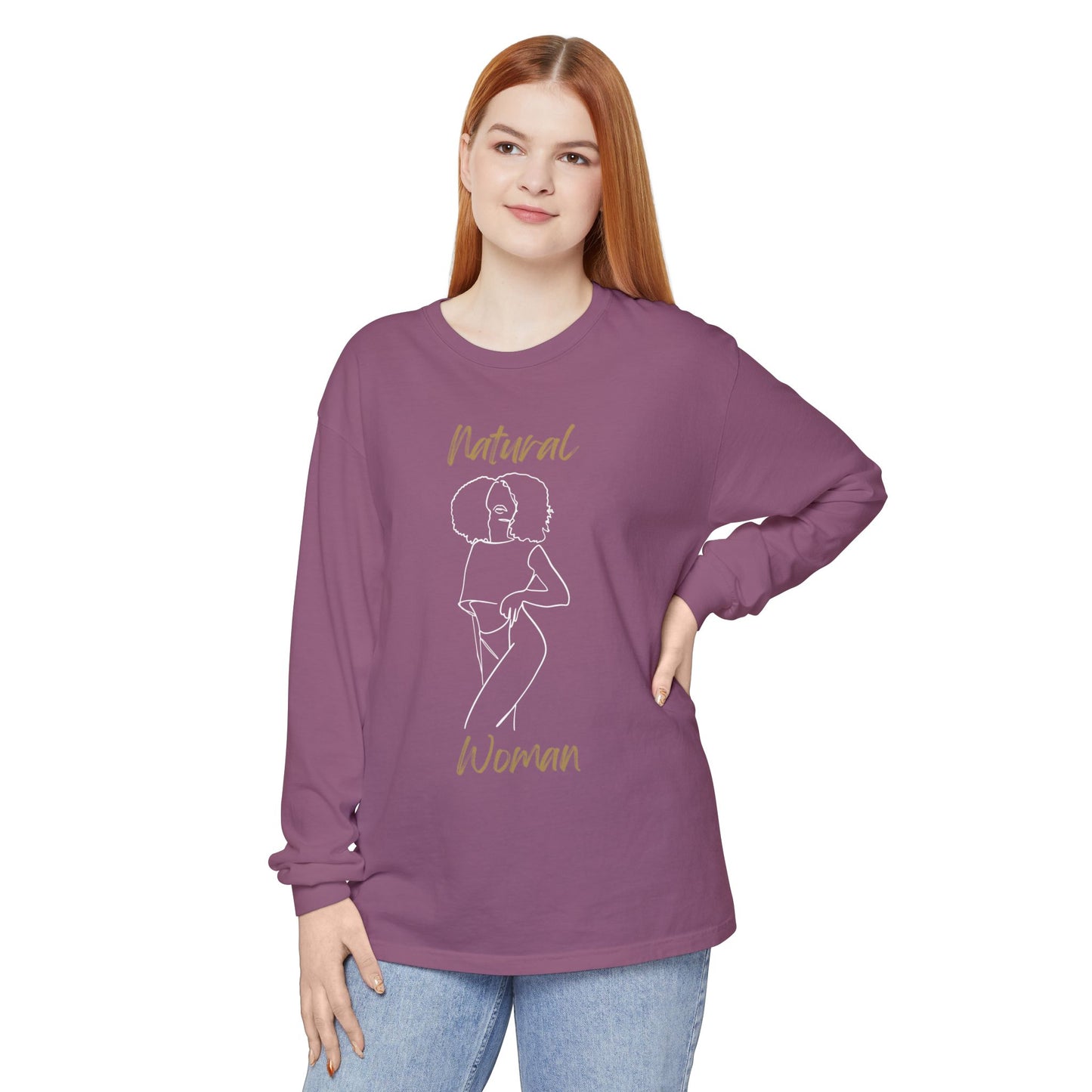 Natural Woman Pose (WL) Long Sleeve T-Shirt