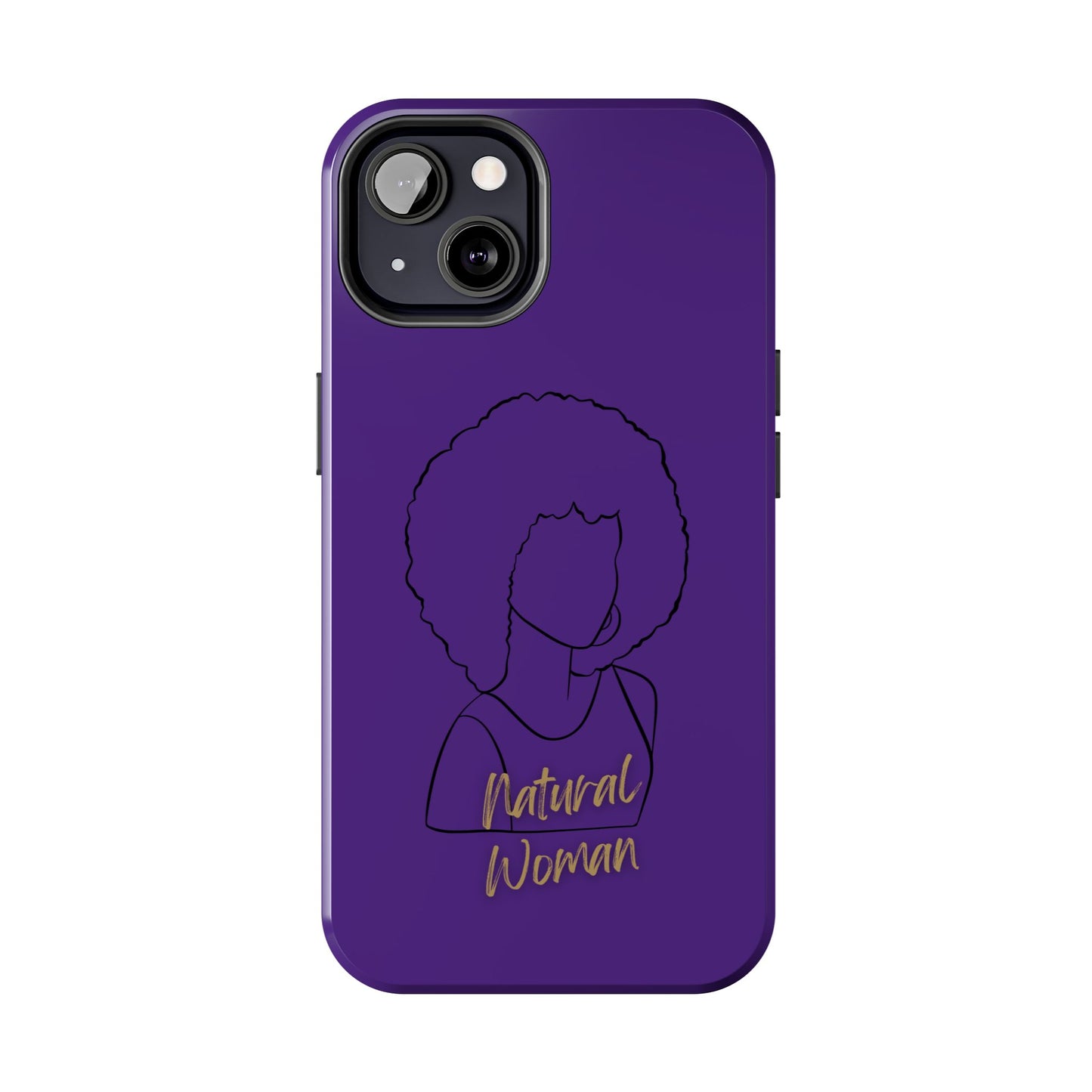 Natural Woman Afro (BL)Tough Phone Cases PURPLE