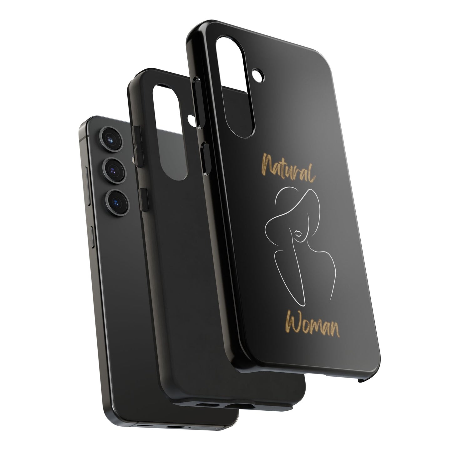 Natural  Woman Sun Hat (WL) Tough Phone Cases BLACK
