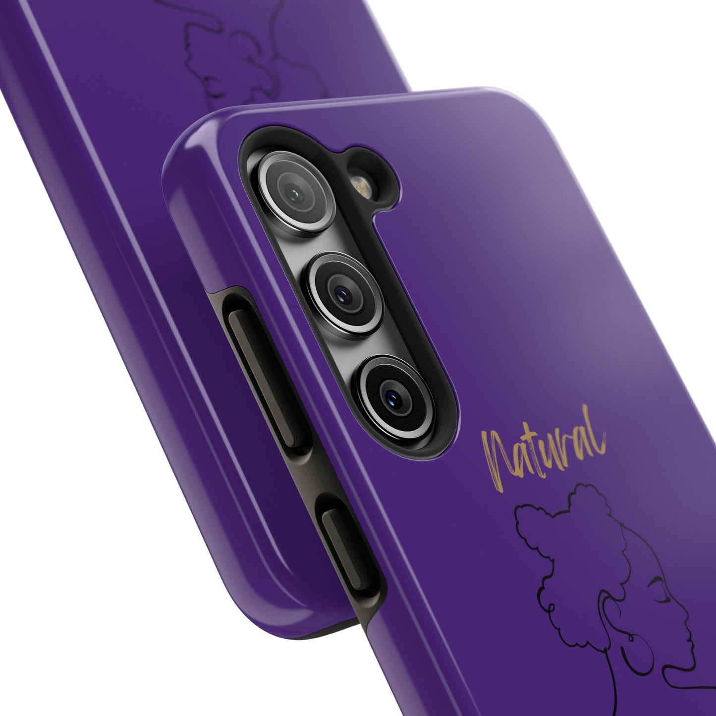 Natural Woman Twists (BL) Tough Phone Cases PURPLE