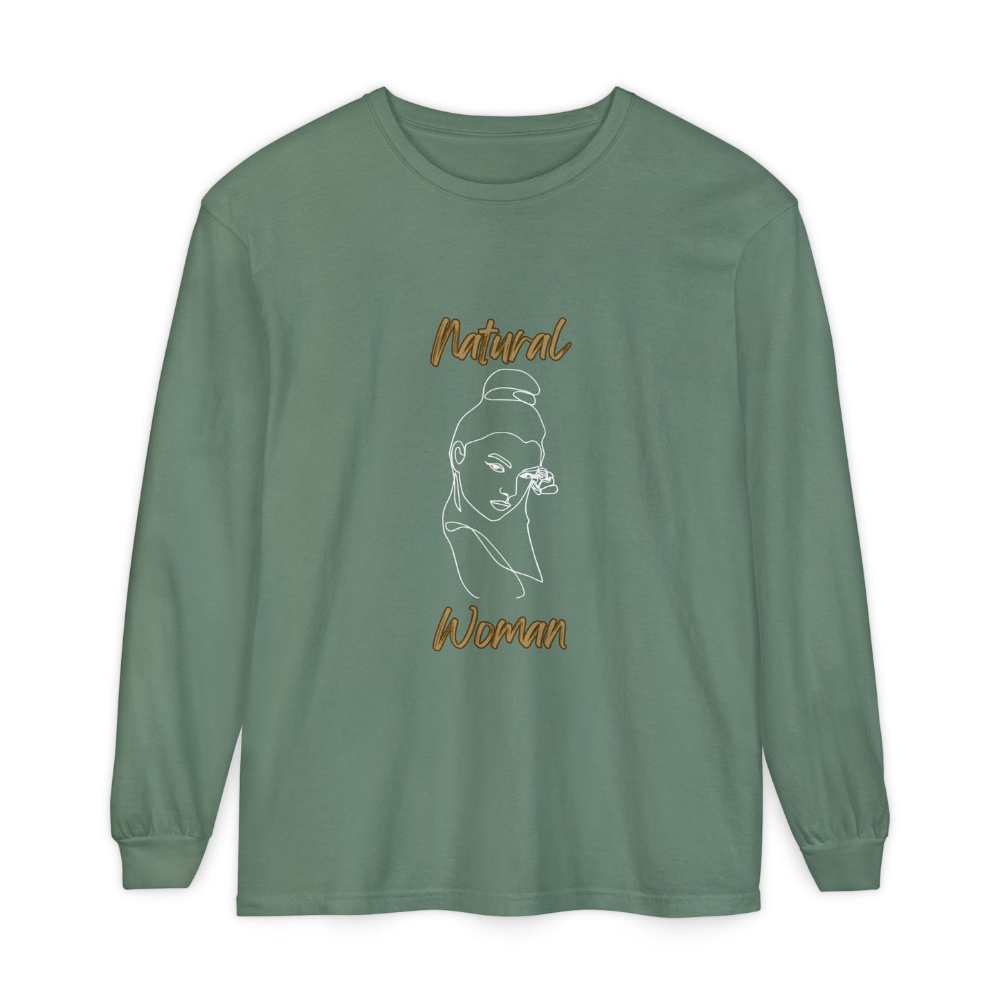 Natural Woman Sassy Bun (WL) Long Sleeve T-Shirt