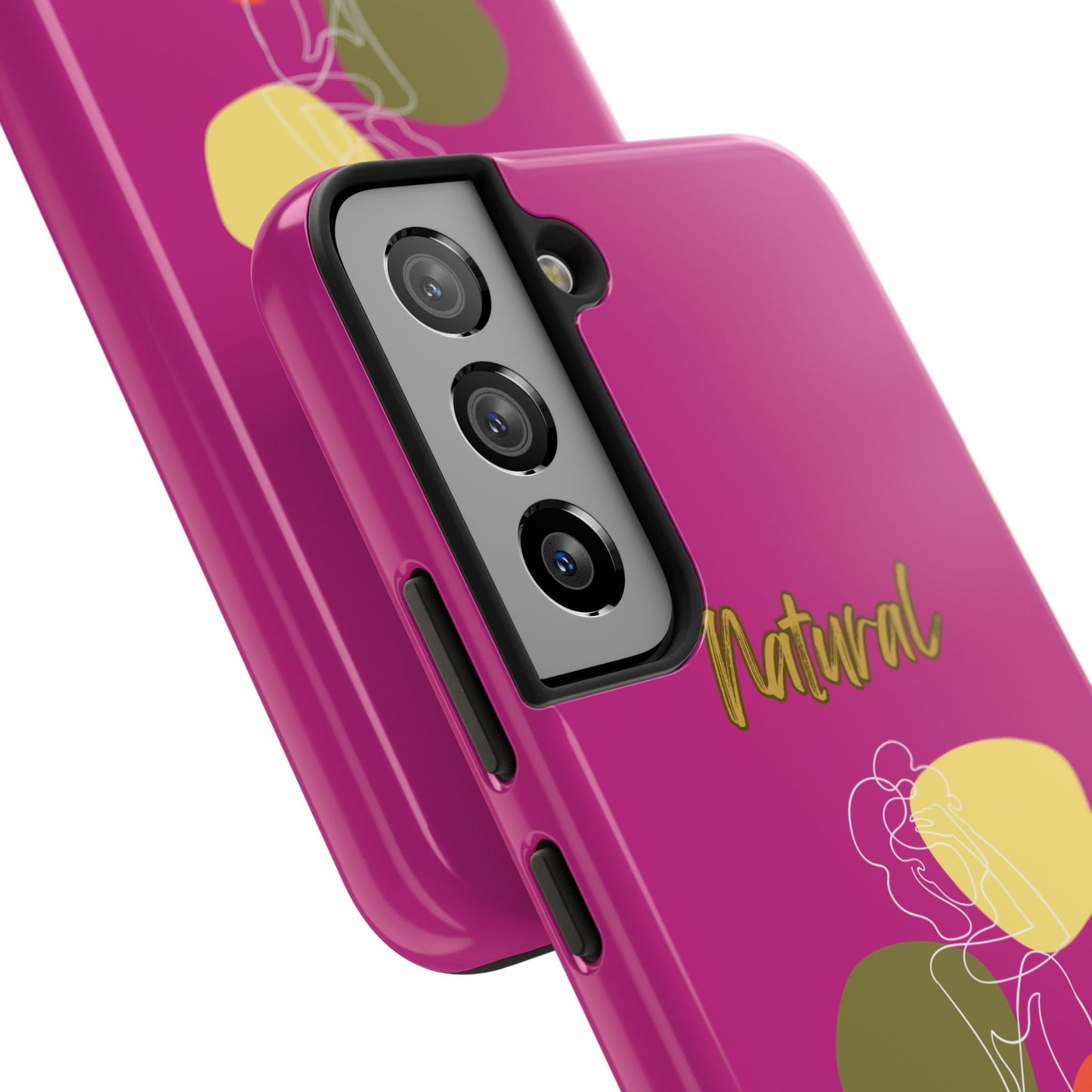 Natural Woman Colorful Pose (WL)Tough Phone Cases PINK