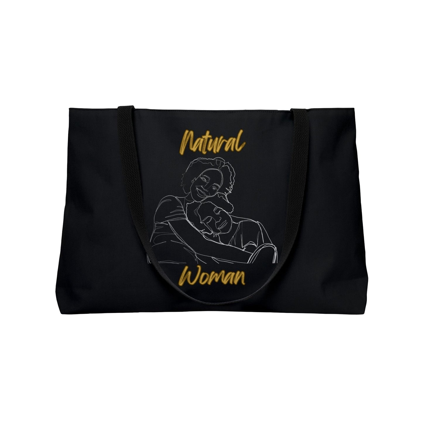 Natural Woman Loving Embrace (WL) Weekender Tote Bag BLACK