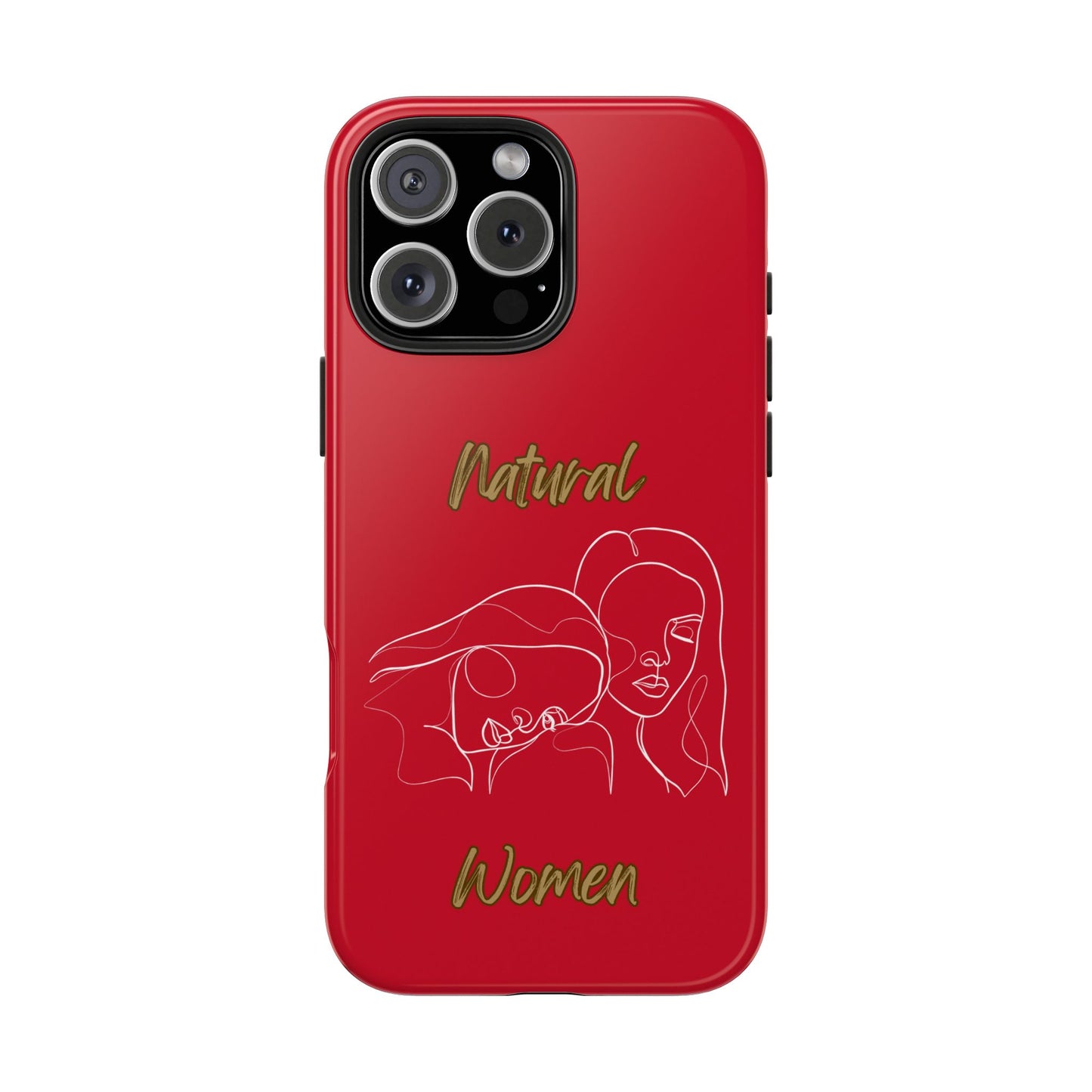 Natural Woman Sisters (WL)Tough Phone Cases DARK RED