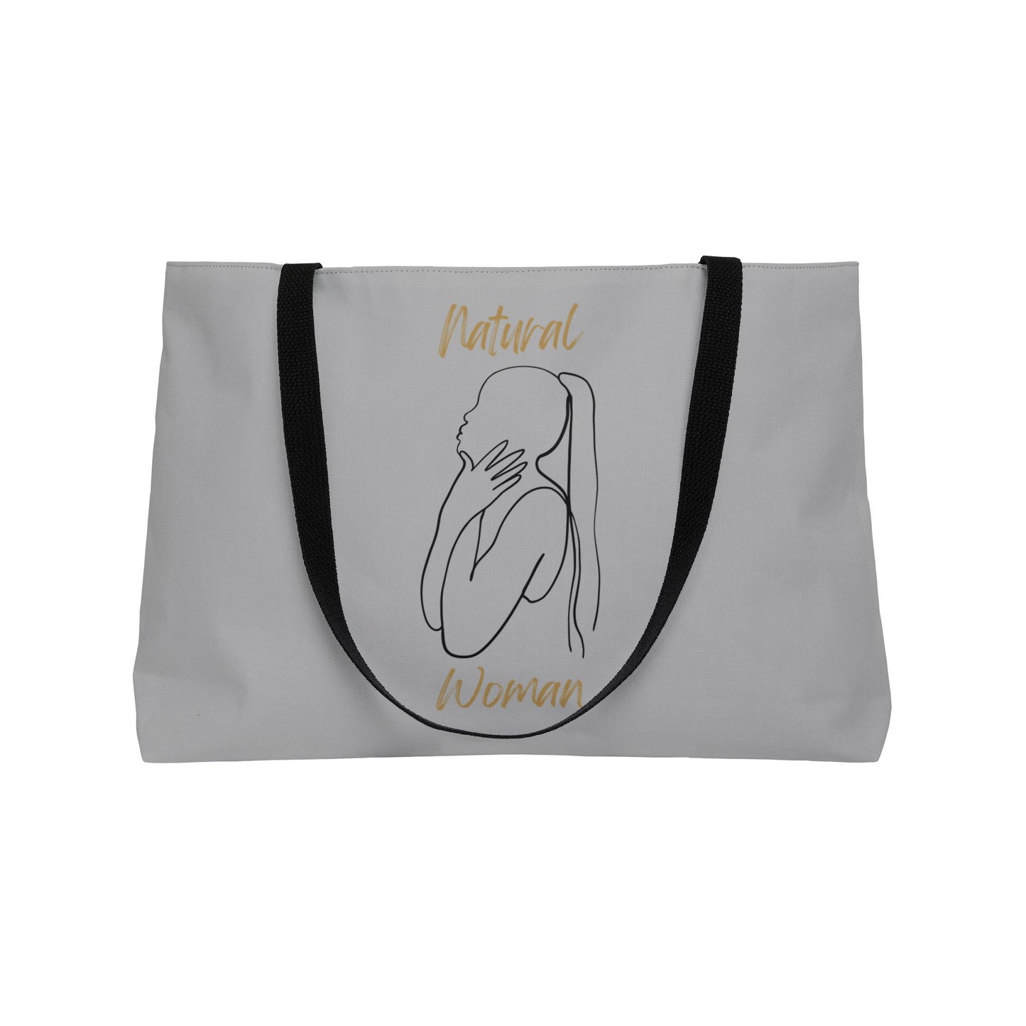 Natural Woman Ponytail (BL) Weekender Tote Bag LIGHT GREY