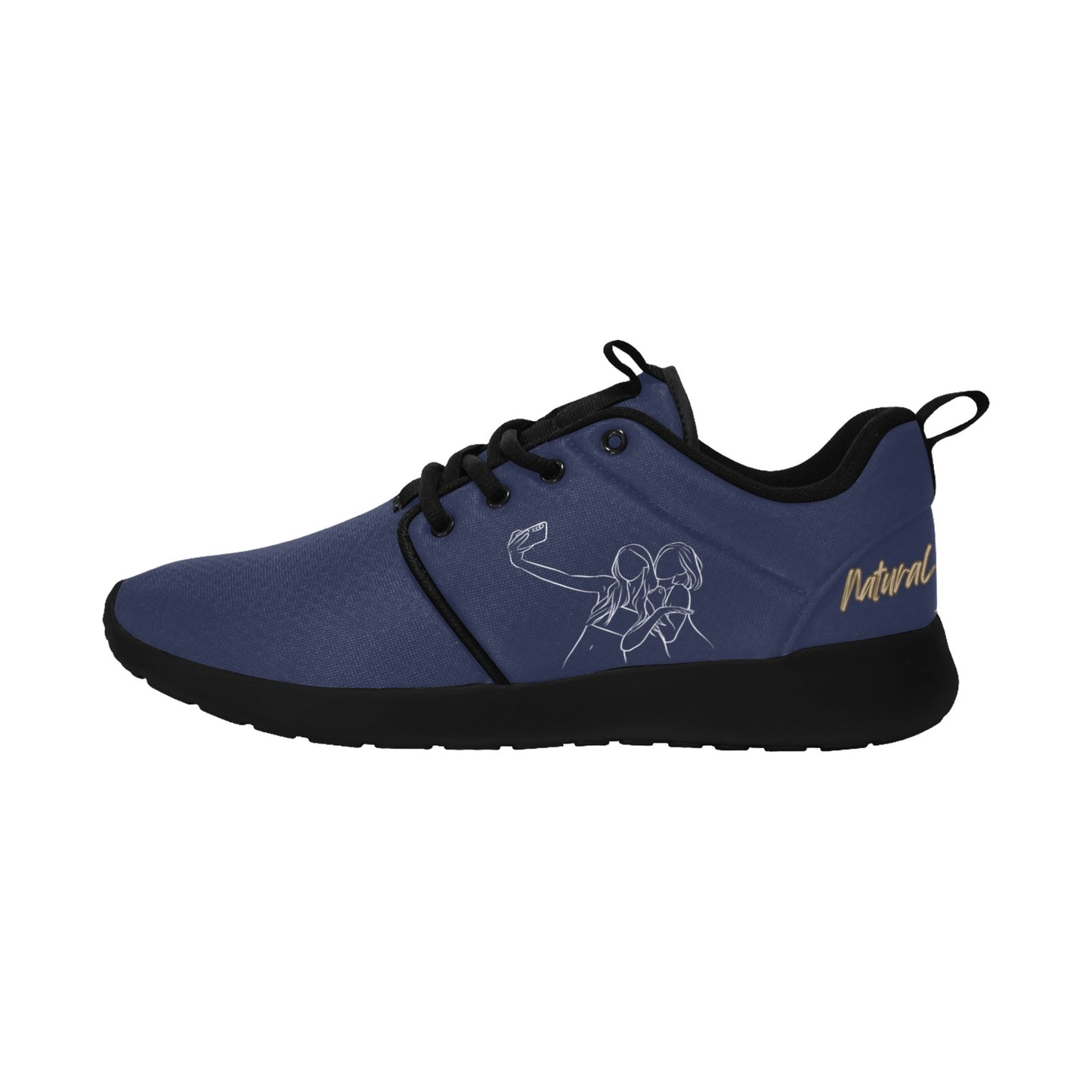 Natural Women FRIENDS SELFIE (WL) ROYAL w/ Black Sole Sneakers