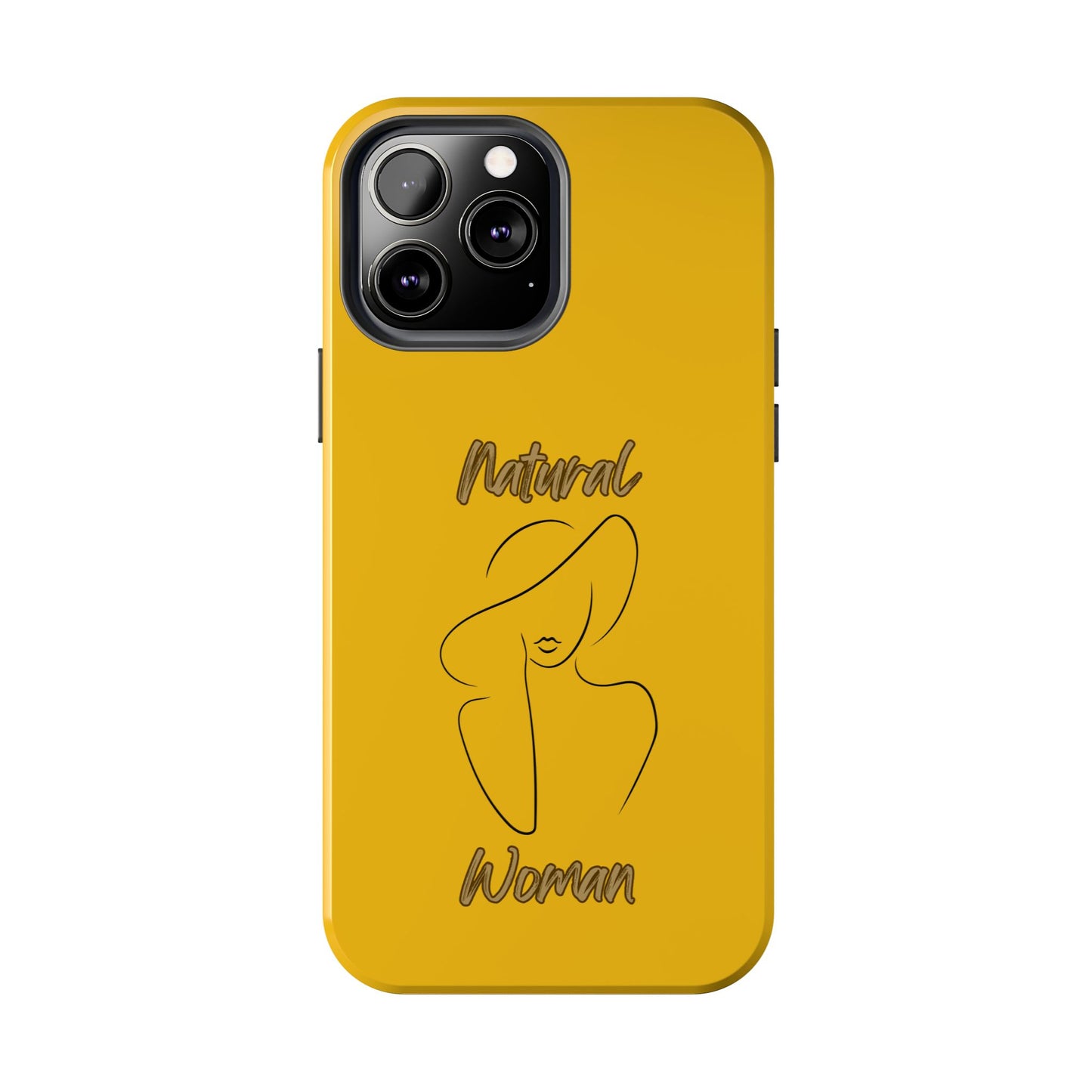 Natural Woman Sun Hat (BL) Tough Phone Cases YELLOW