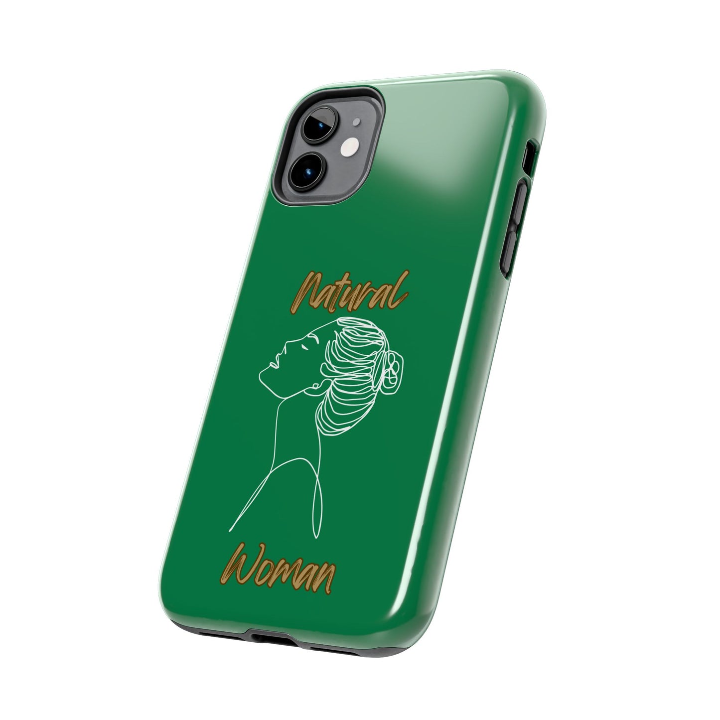 Natural Woman Wet Bun (WL) Tough Phone Cases DARK GREEN
