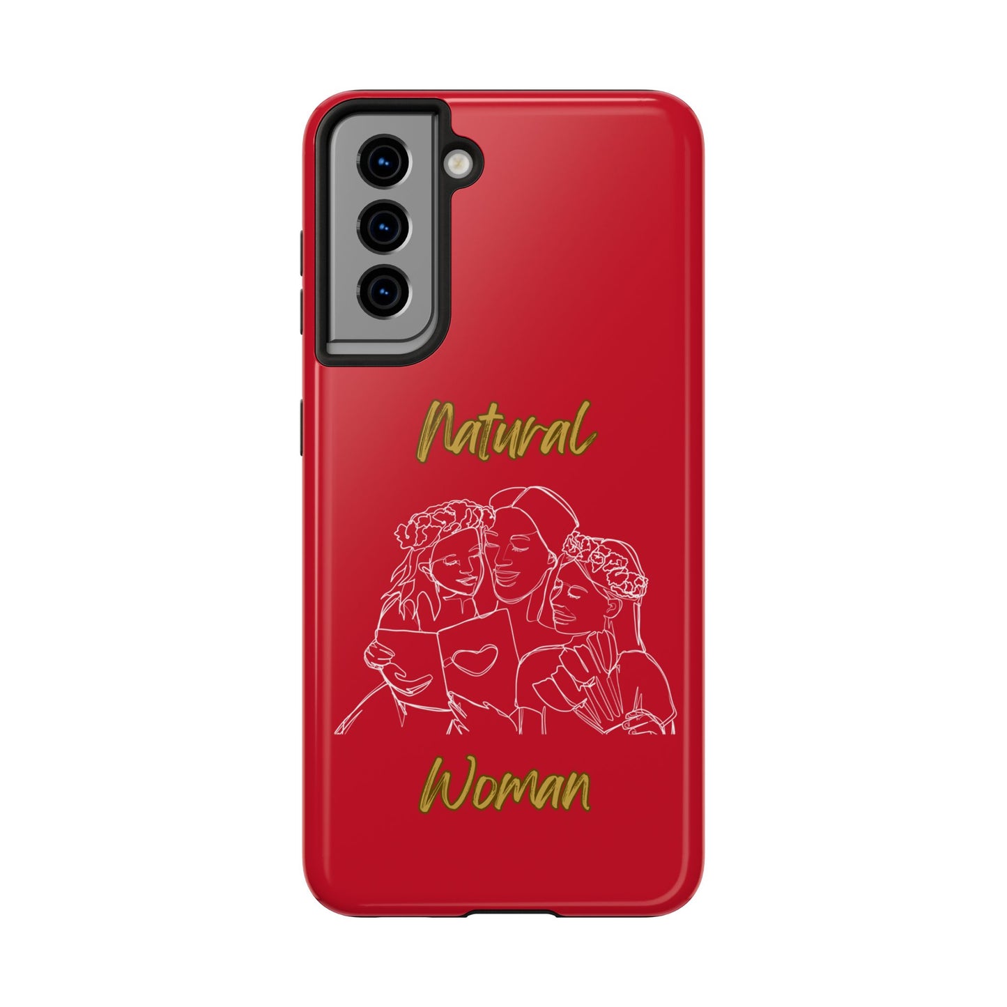 Natural Woman Me & My Girls (WL)Tough Phone Cases DARK RED