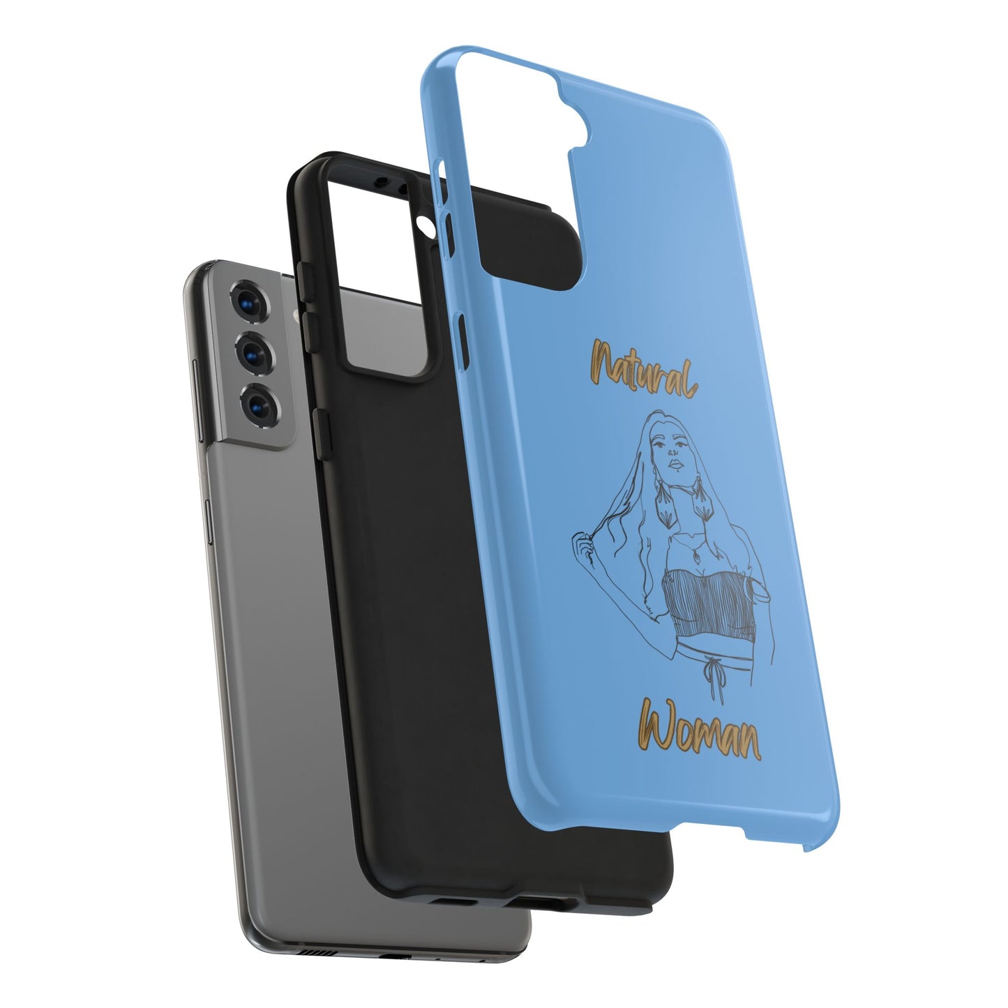 Natural Woman Thinking (BL)Tough Phone Cases LIGHT BLUE