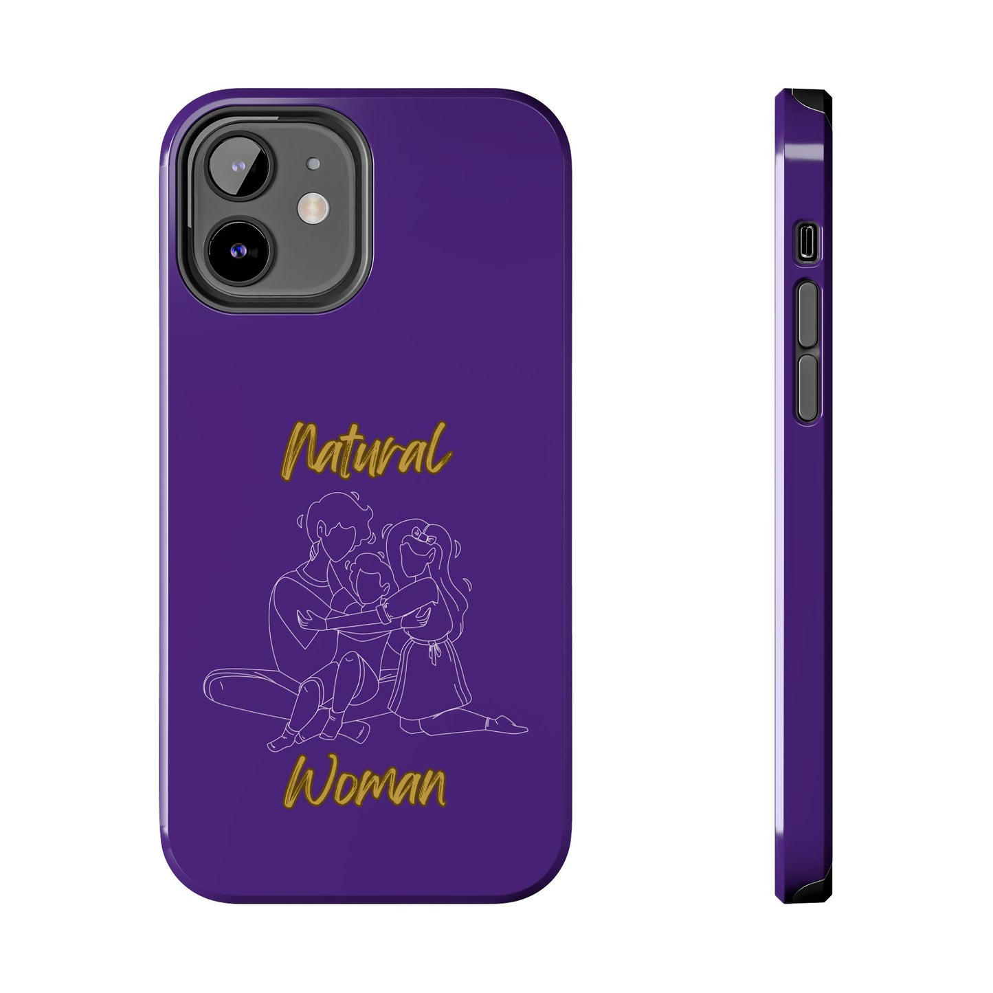 Natural Woman Bear Hugs (WL) Tough Phone Cases PURPLE