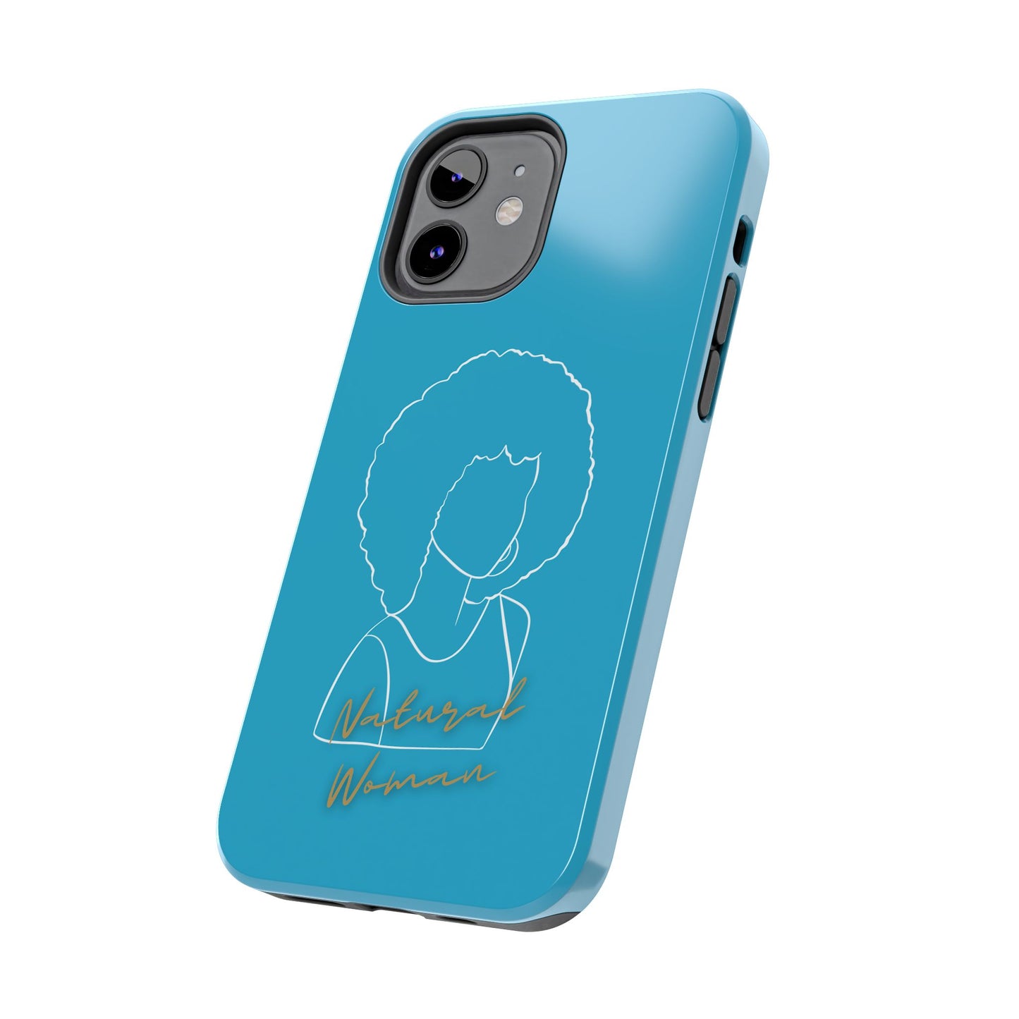 Natural Woman Afro (WL)Tough Phone Cases TURQUOISE