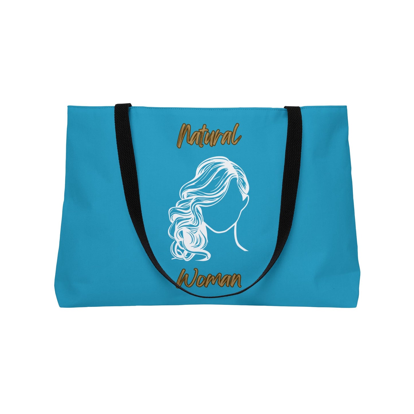 Natural Woman Long Curl (WL) Weekender Tote Bag TURQUOISE