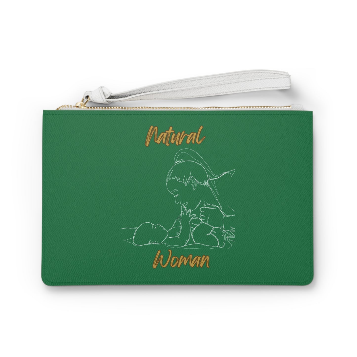 Natural Woman New Life (WL) Clutch Bag DARK GREEN