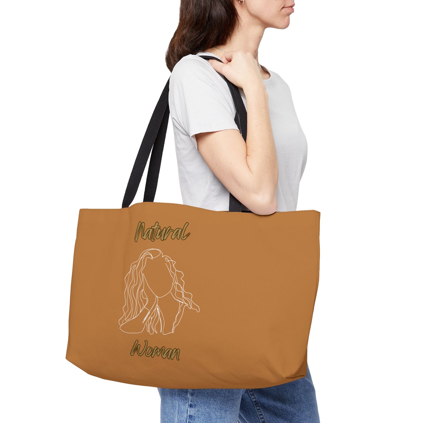 Natural Woman Relaxed (WL) Weekender Tote Bag LIGHT BROWN