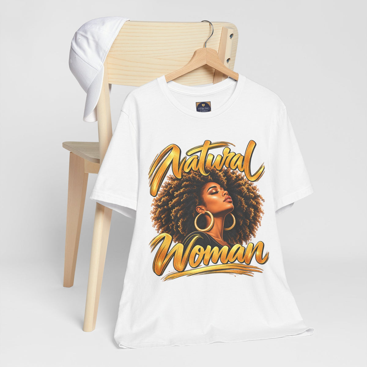 Natural Woman “Afro” Graphic Tee | Women’s Inspirational T-Shirt