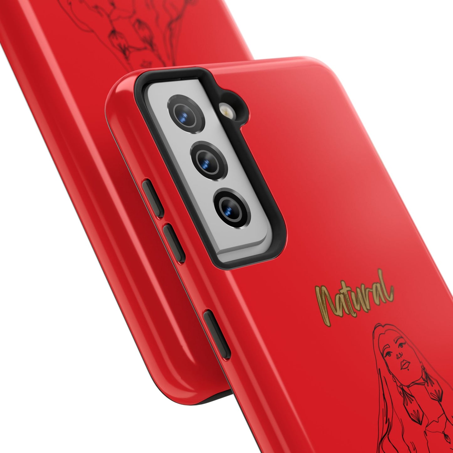 Natural Woman Thinking (BL)Tough Phone Cases RED