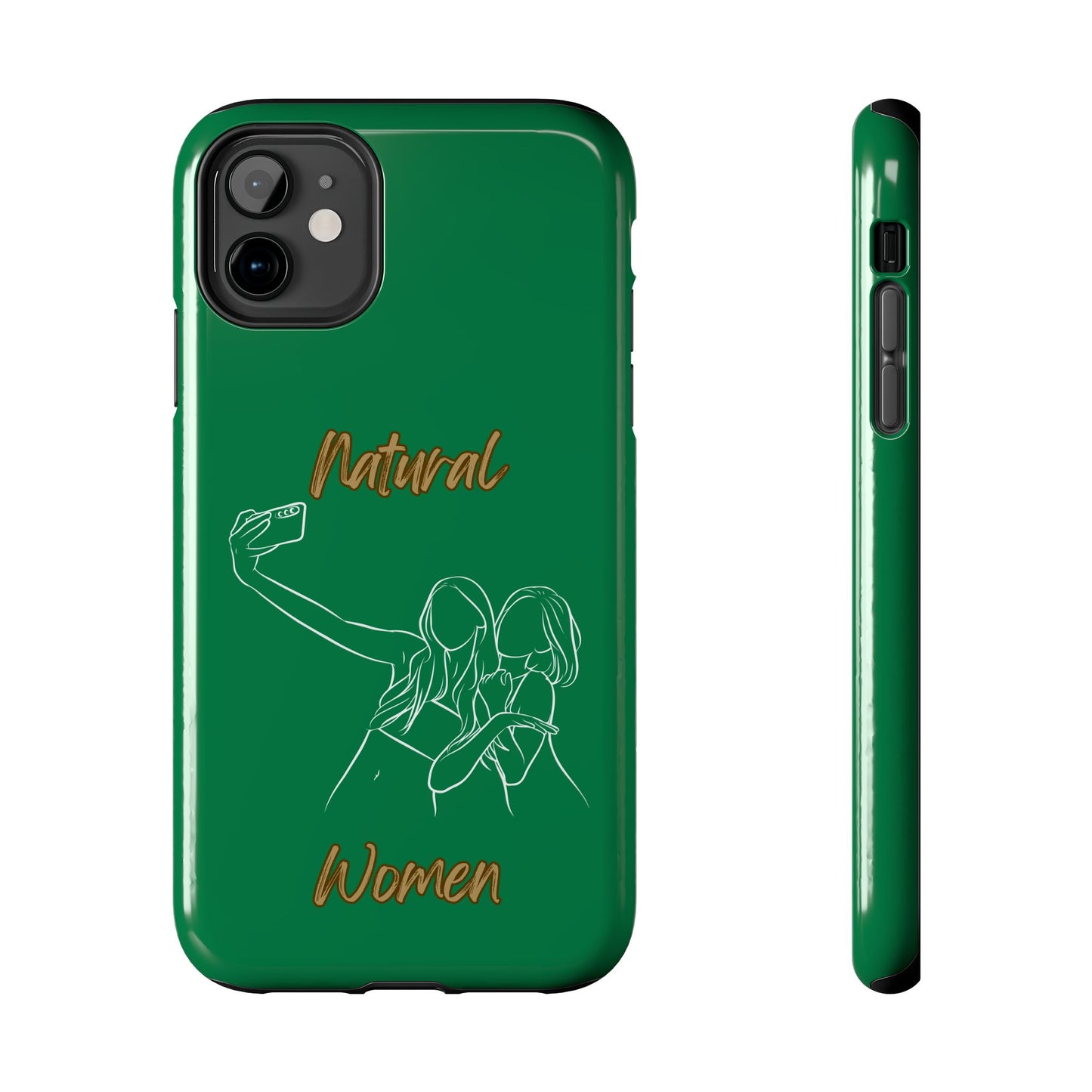 Natural Woman Friends Selfie (WL)Tough Phone Cases DARK GREEN