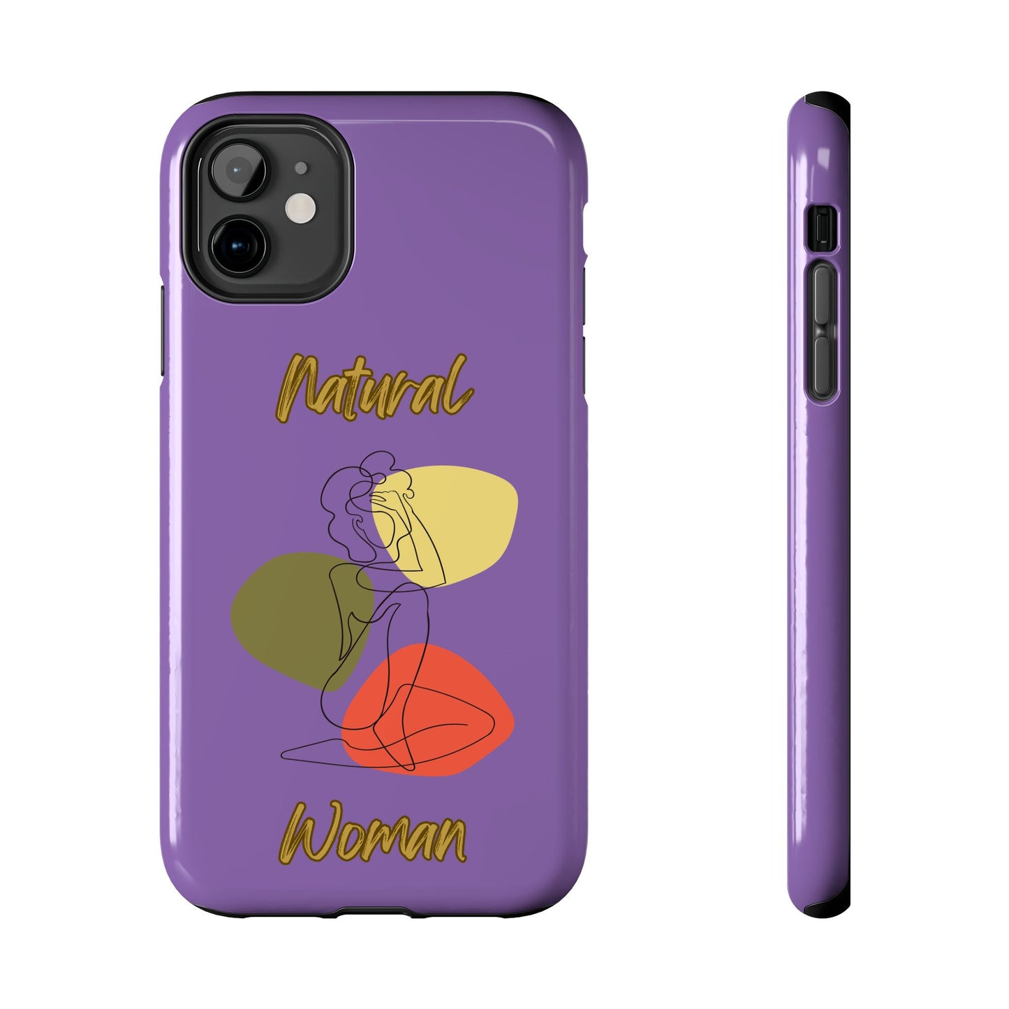 Natural Woman Colorful Pose (BL)Tough Phone Cases LIGHT PURPLE