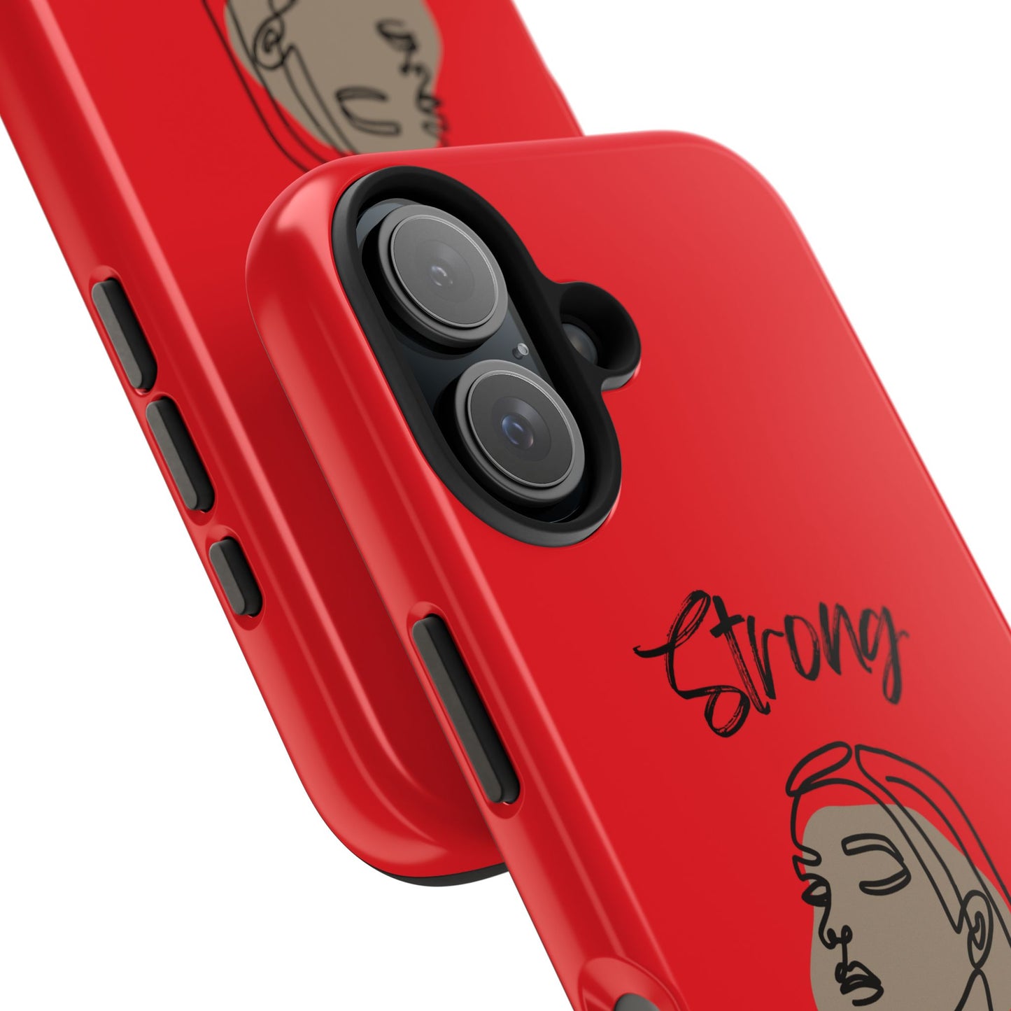 STRONG MOMMA Samsung Galaxy Tough Phone Cases (BL) Red
