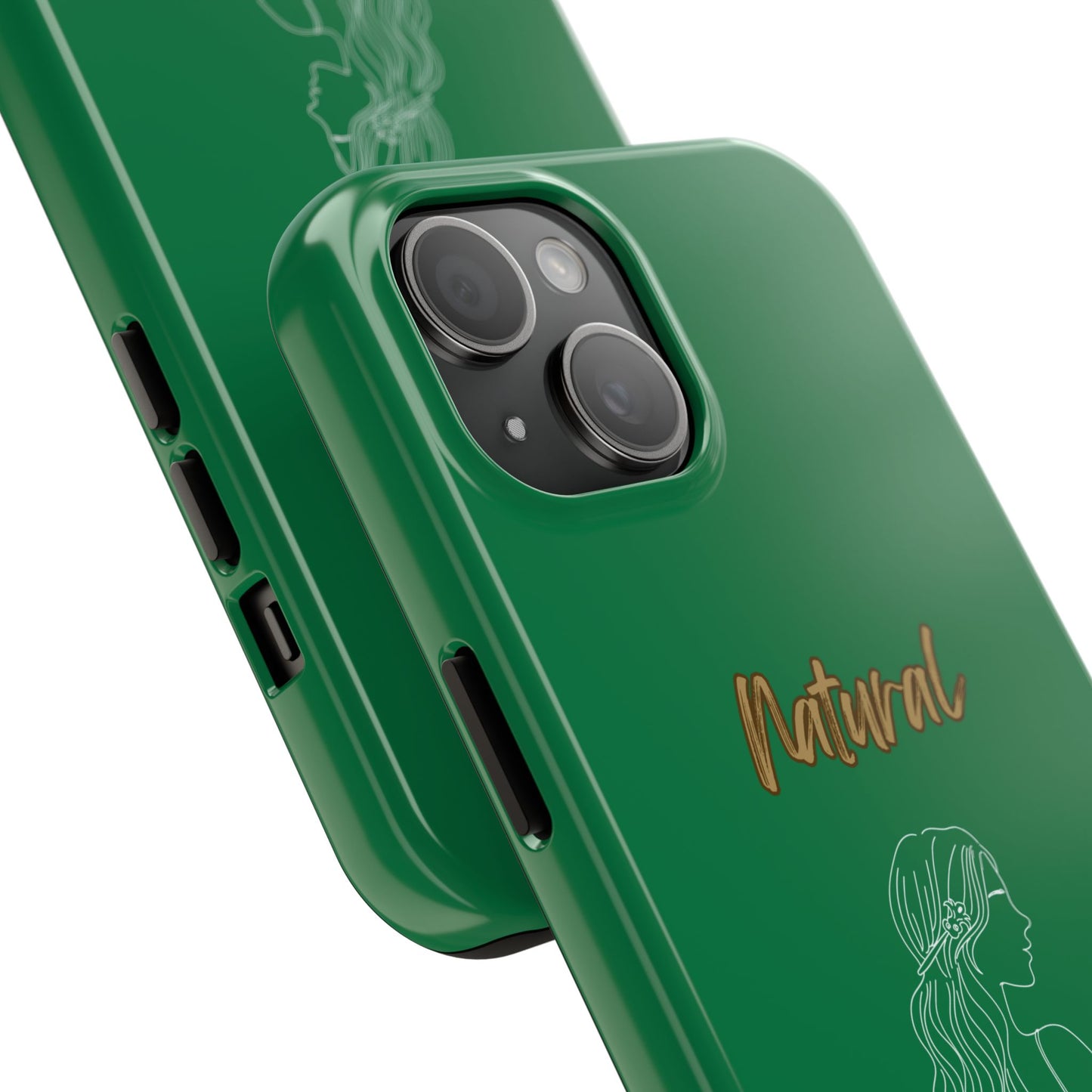 Natural Woman Young Woman (WL)Tough Phone Cases DARK GREEN