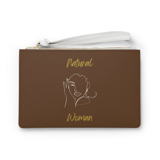 Natural Woman Let's Be Friends (WL) Clutch Bag BROWN