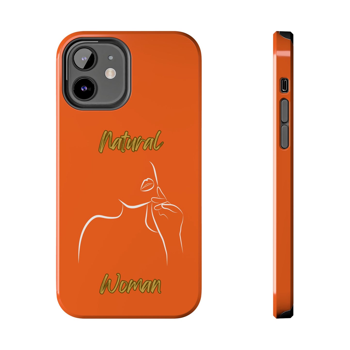 Natural Woman Chin Up (WL)Tough Phone Cases ORANGE