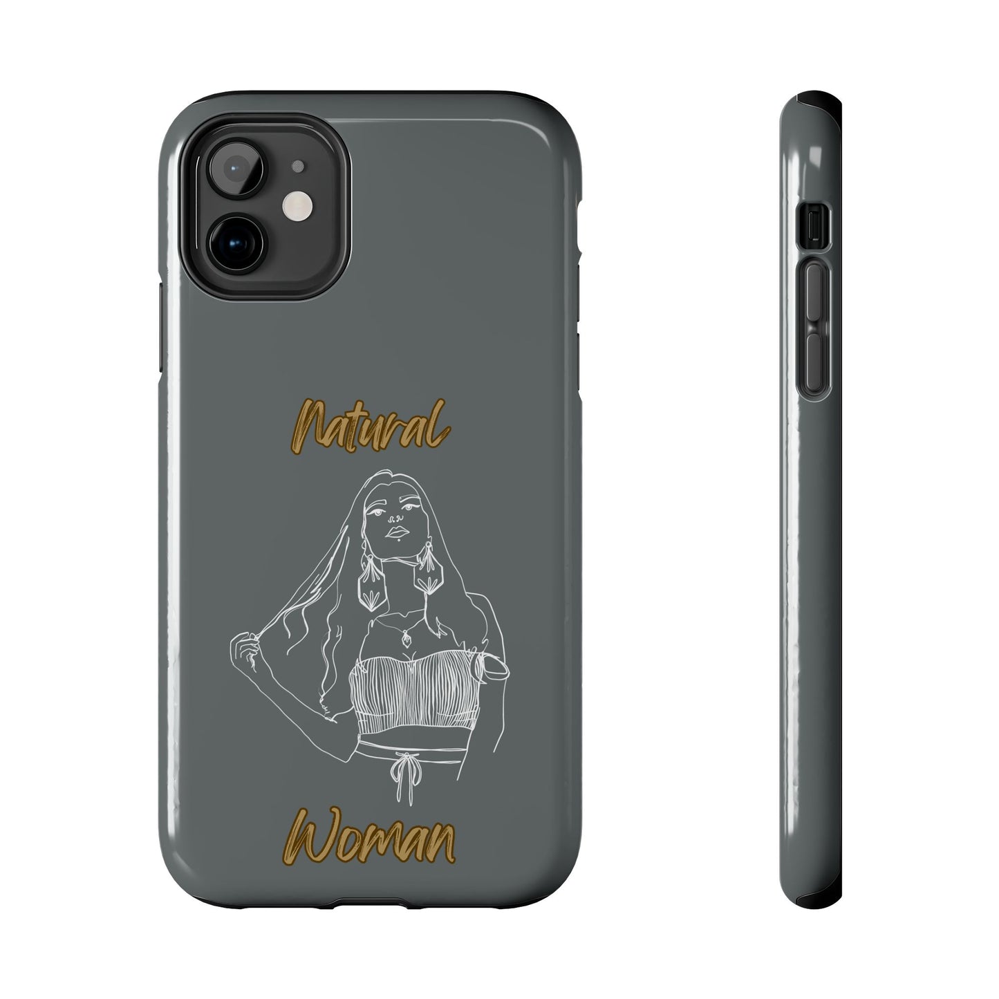 Natural Woman Thinking (WL)Tough Phone Cases DARK GREY