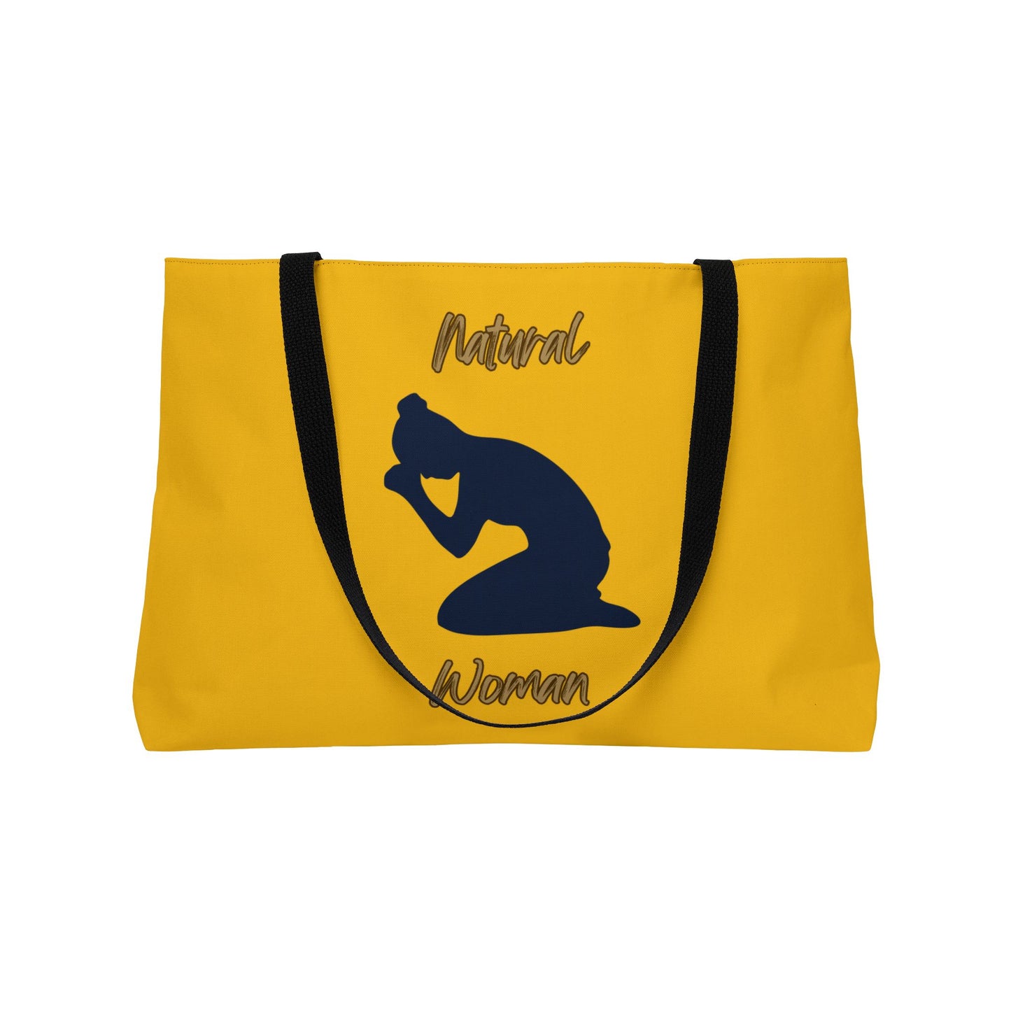 Natural Woman Pray (BL) Weekender Tote Bag YELLOW