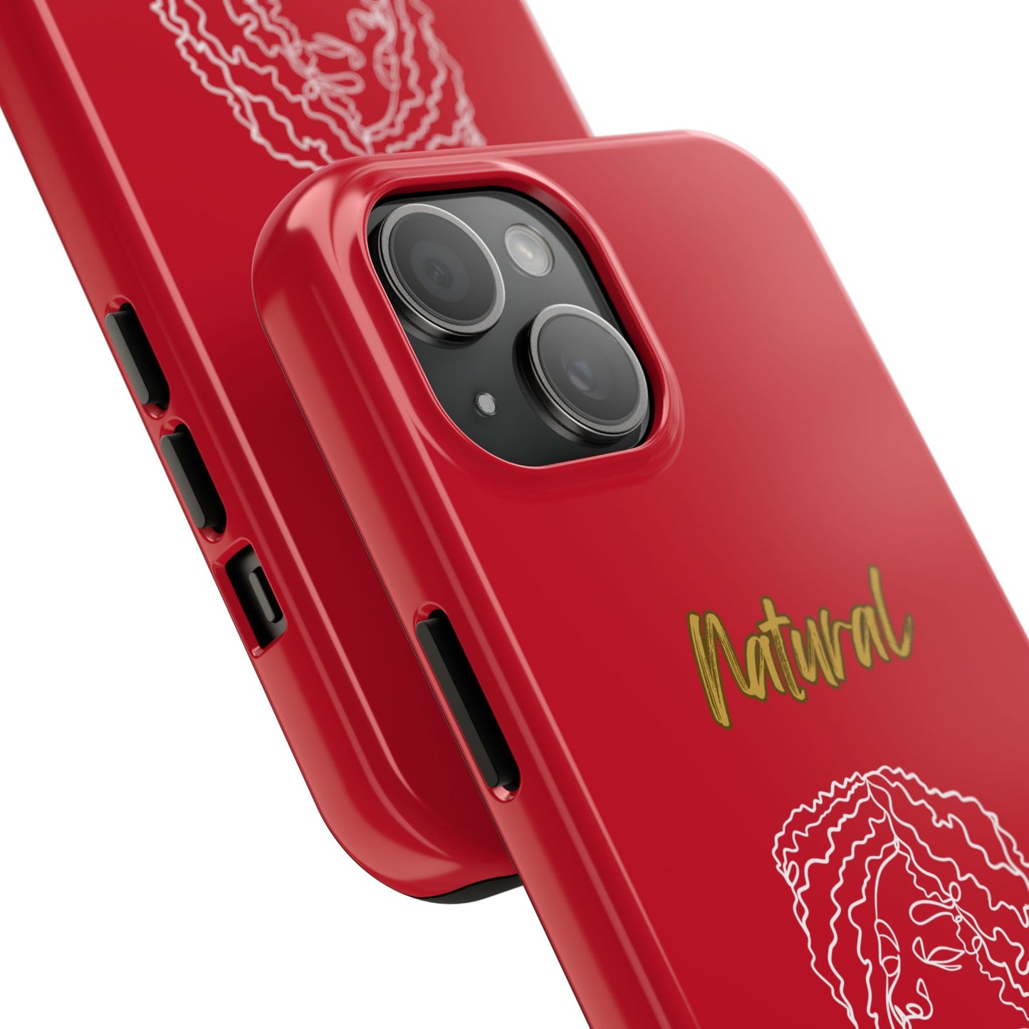 Natural Woman Naturally Me (WL)Tough Phone Cases DARK RED