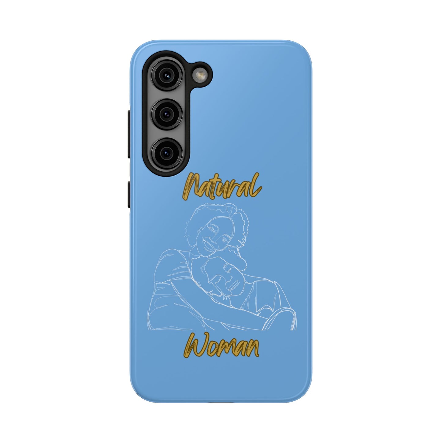 Natural Woman Loving Embrace (WL)Tough Phone Cases LIGHT BLUE