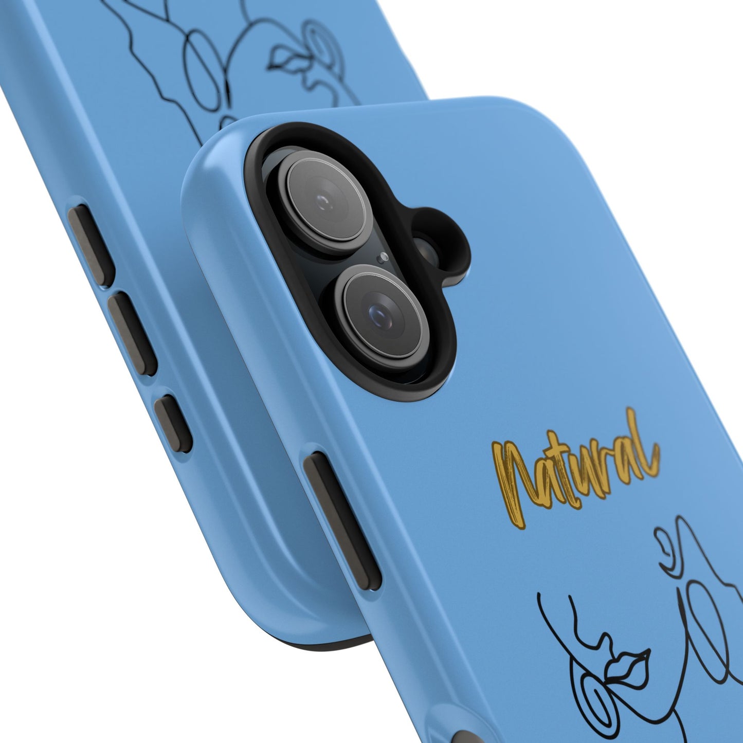 Natural Woman Lips (BL)Tough Phone Cases LIGHT BLUE
