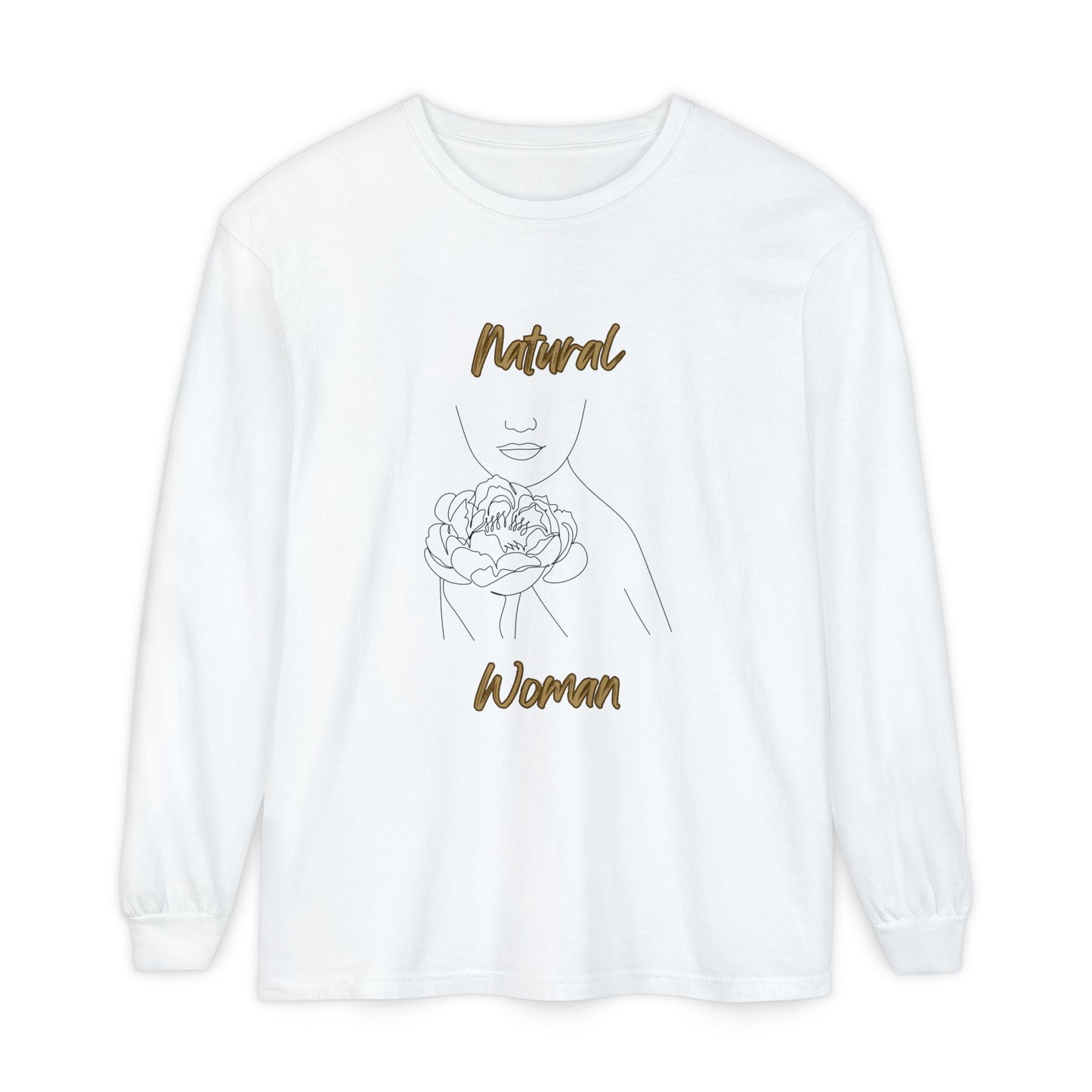 Natural Woman Kissed Flower (BL) Long Sleeve T-Shirt
