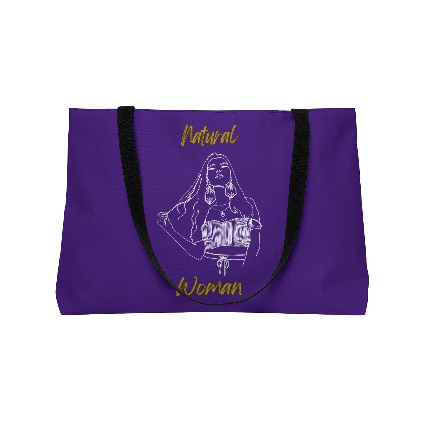 Natural Woman Thinking (WL) Weekender Tote Bag  PURPLE