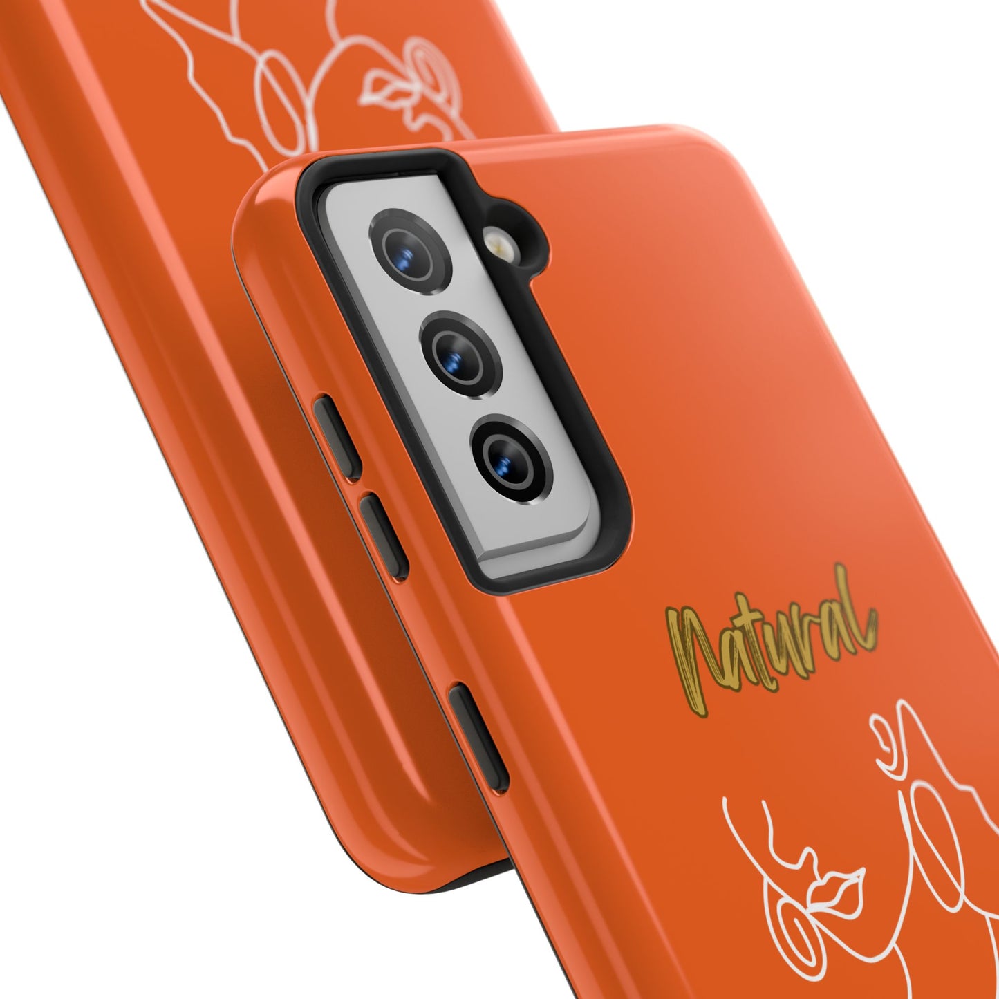 Natural Woman Lips (WL)Tough Phone Cases ORANGE