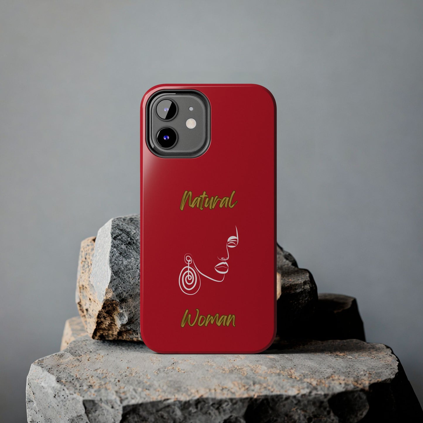 Natural Woman Music In My Soul (WL)Tough Phone Cases DARK RED