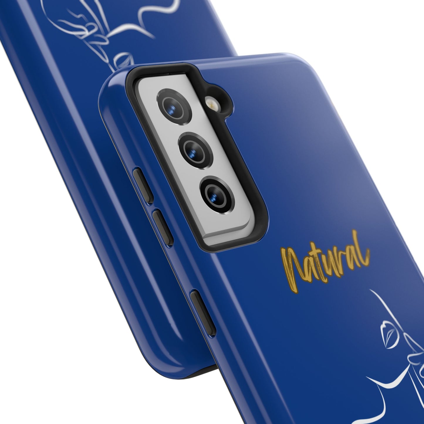 Natural Woman Chin Up (WL)Tough Phone Cases DARK BLUE