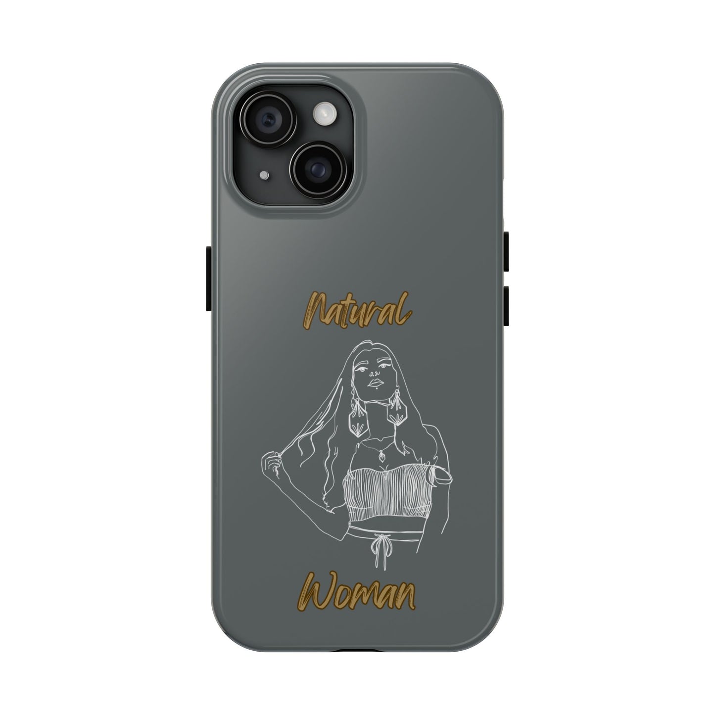 Natural Woman Thinking (WL)Tough Phone Cases DARK GREY