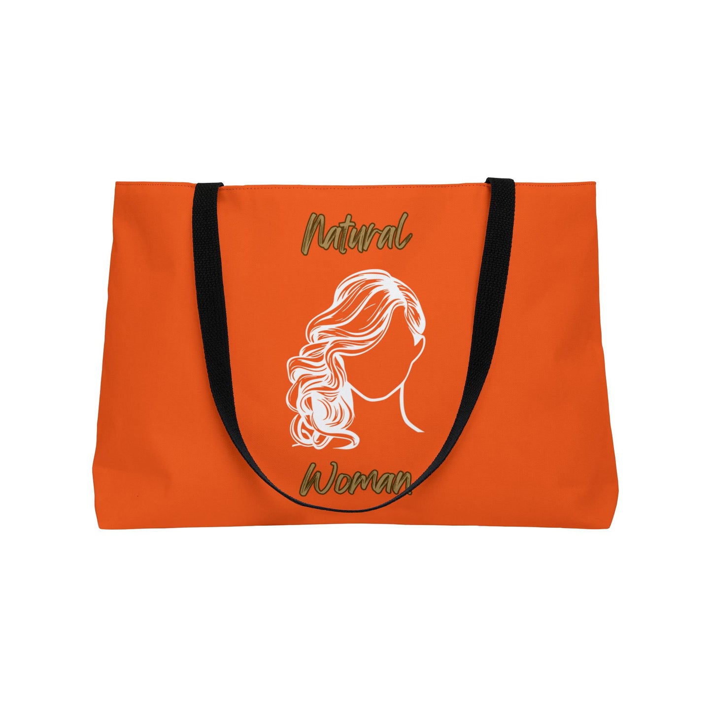Natural Woman Long Curl (WL) Weekender Tote Bag ORANGE