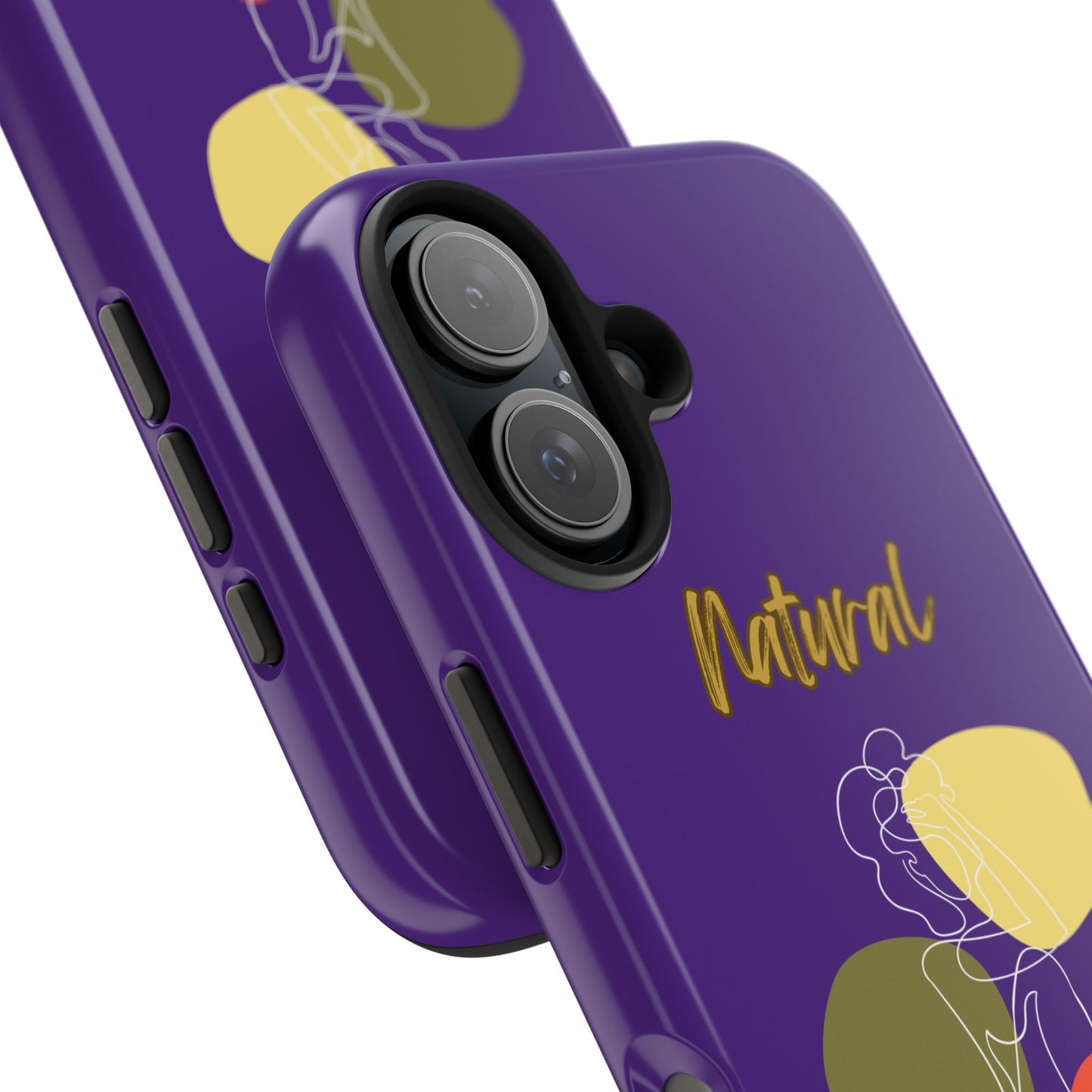 Natural Woman Colorful Pose (WL)Tough Phone Cases PURPLE